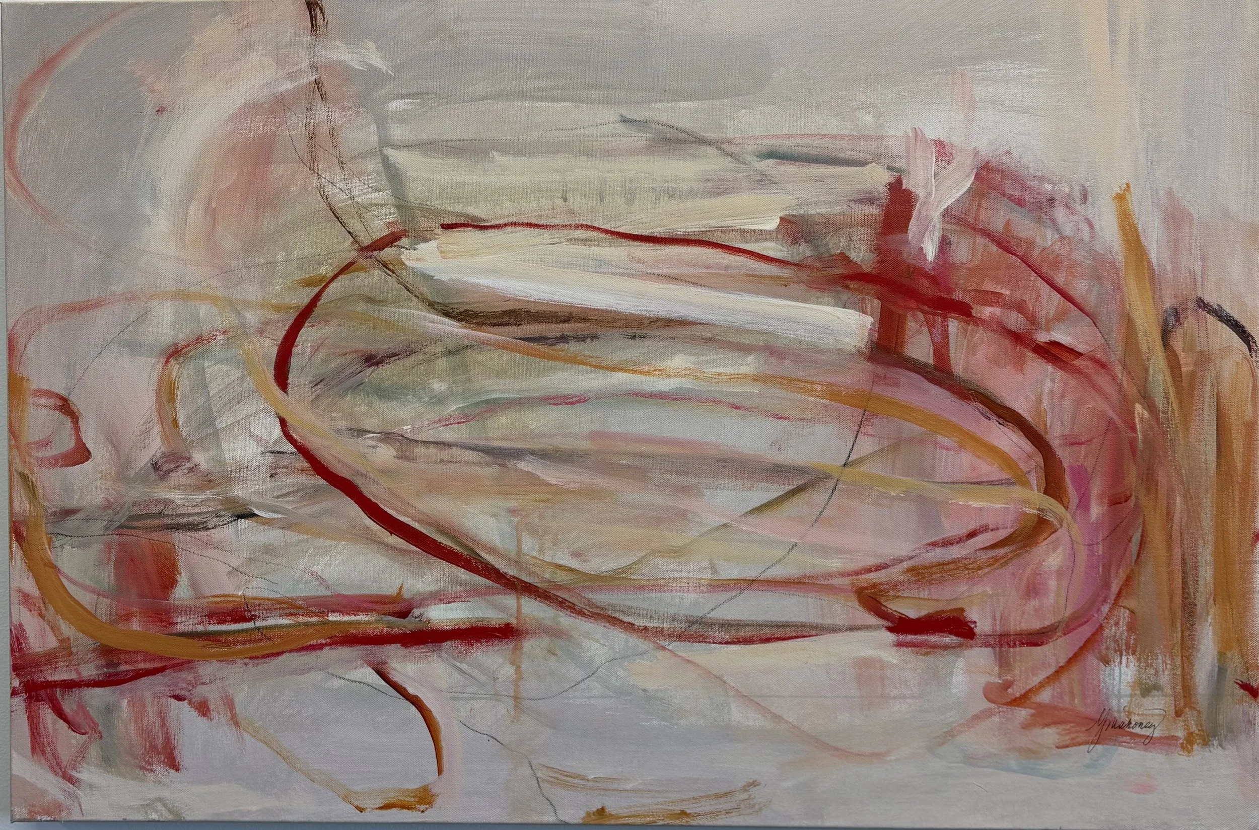 "Square Dance", 24"x36" on Canvas