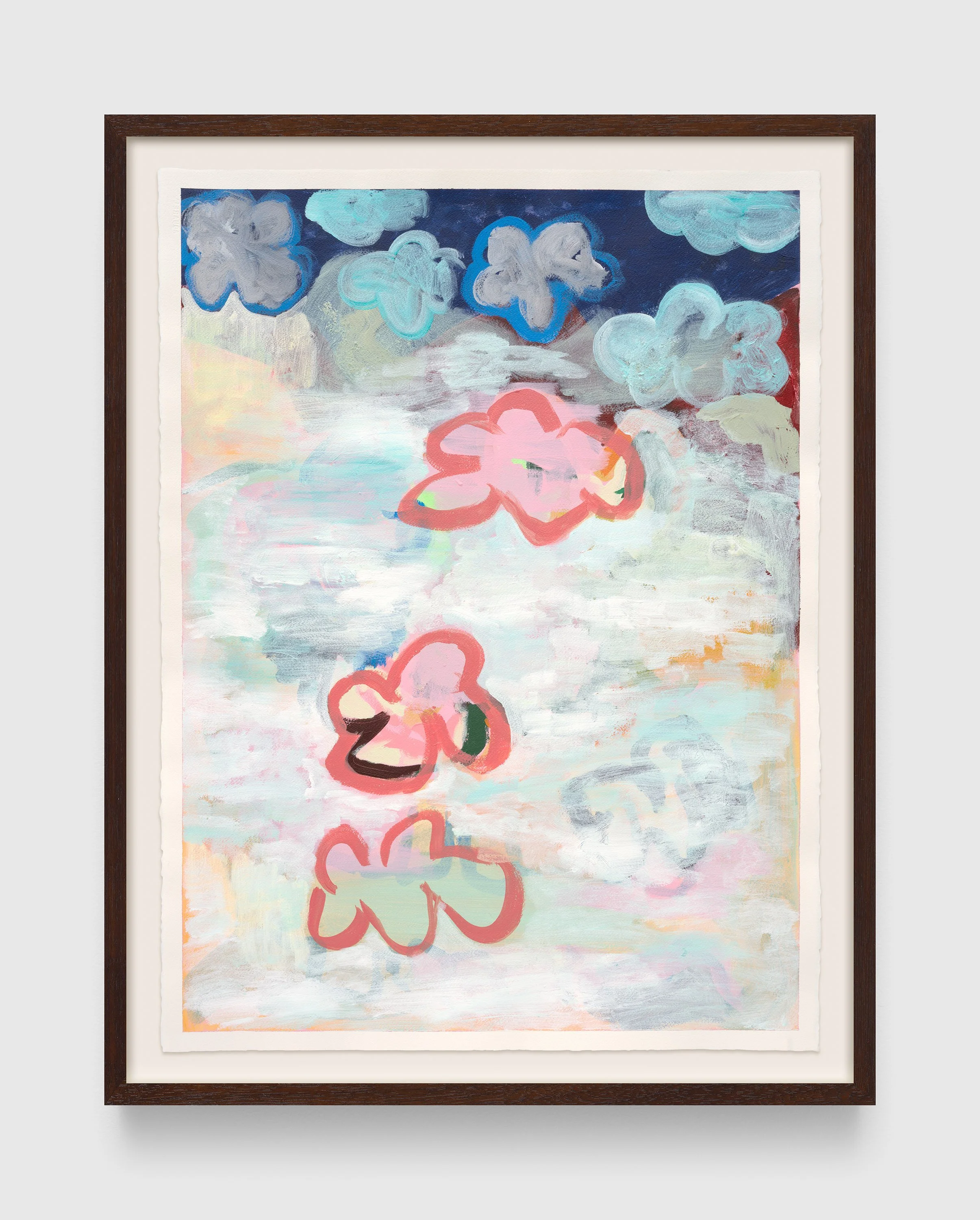 Blessing at Dusk, 2025.
Acrylic on paper.
30 x 22 inches (76.2 x 55.9 cm).