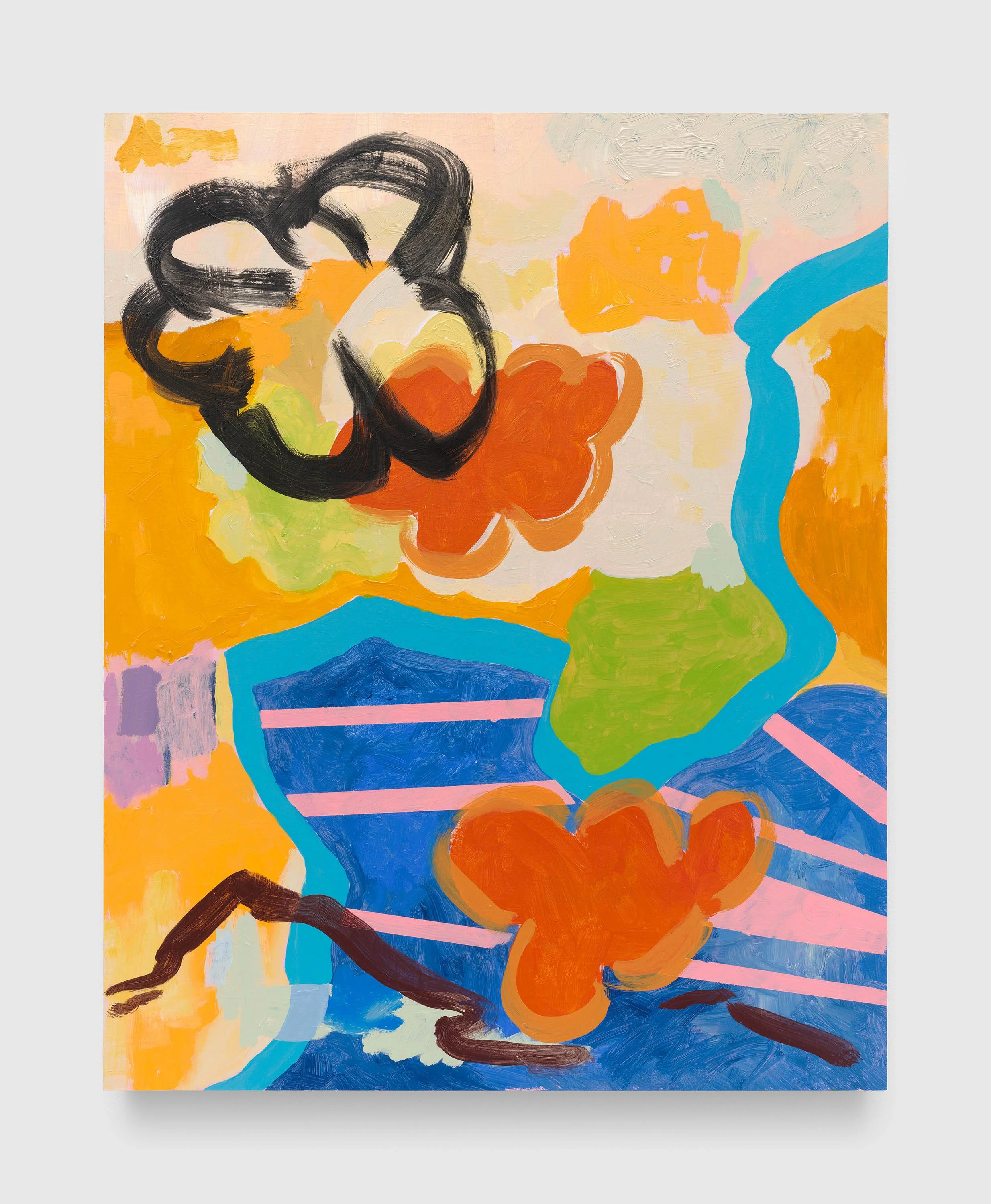 And in This Corner, 2025
Acrylic on panel. 
20 x 16 inches (50.8 x 40.6 cm)