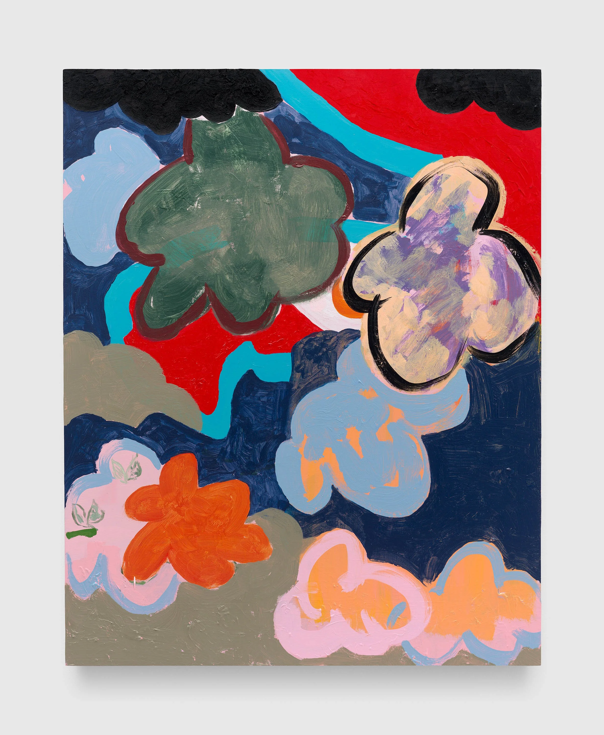 Can I stay? 2025.
Acrylic on panel. 
20 x 16 inches (50.8 x 40.6 cm).