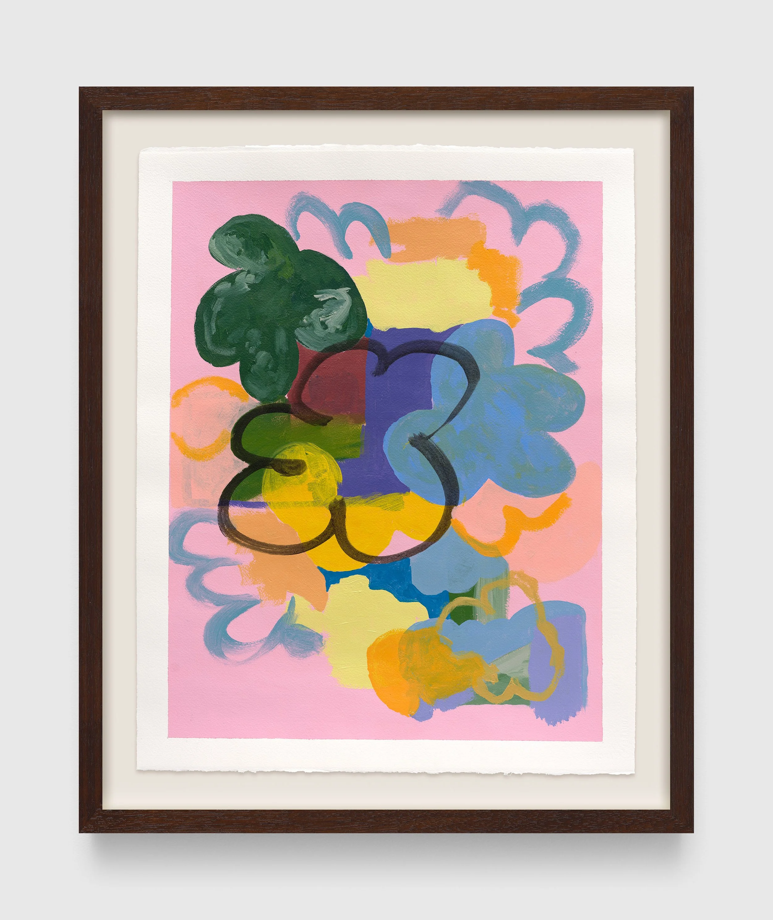 polychrome (locus), 2025.
Acrylic on paper.
24 1/2 x 20 1/4 x 1 1/2 inches (62.2 x 51.4 x 3.8 cm).