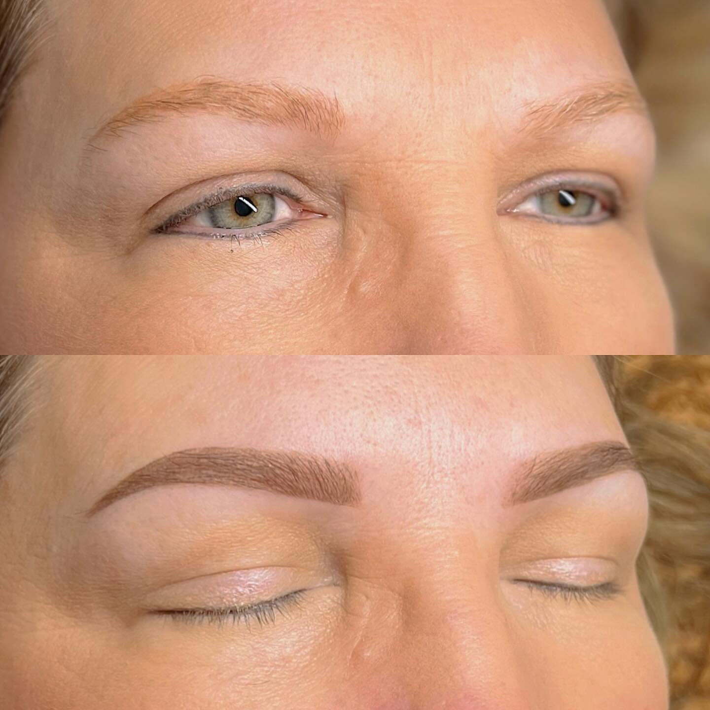 Healed PMU Brows+Brow tint= do I even need to say it? 🤤

This duo is unmatched for my blonde clientele 💁🏼&zwj;♀️