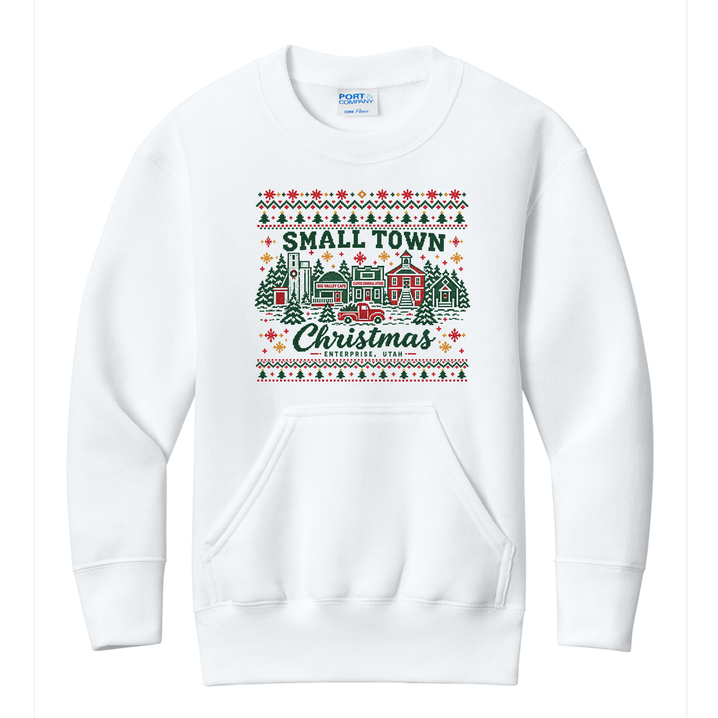 Youth Small Town Fair Isle Crewneck