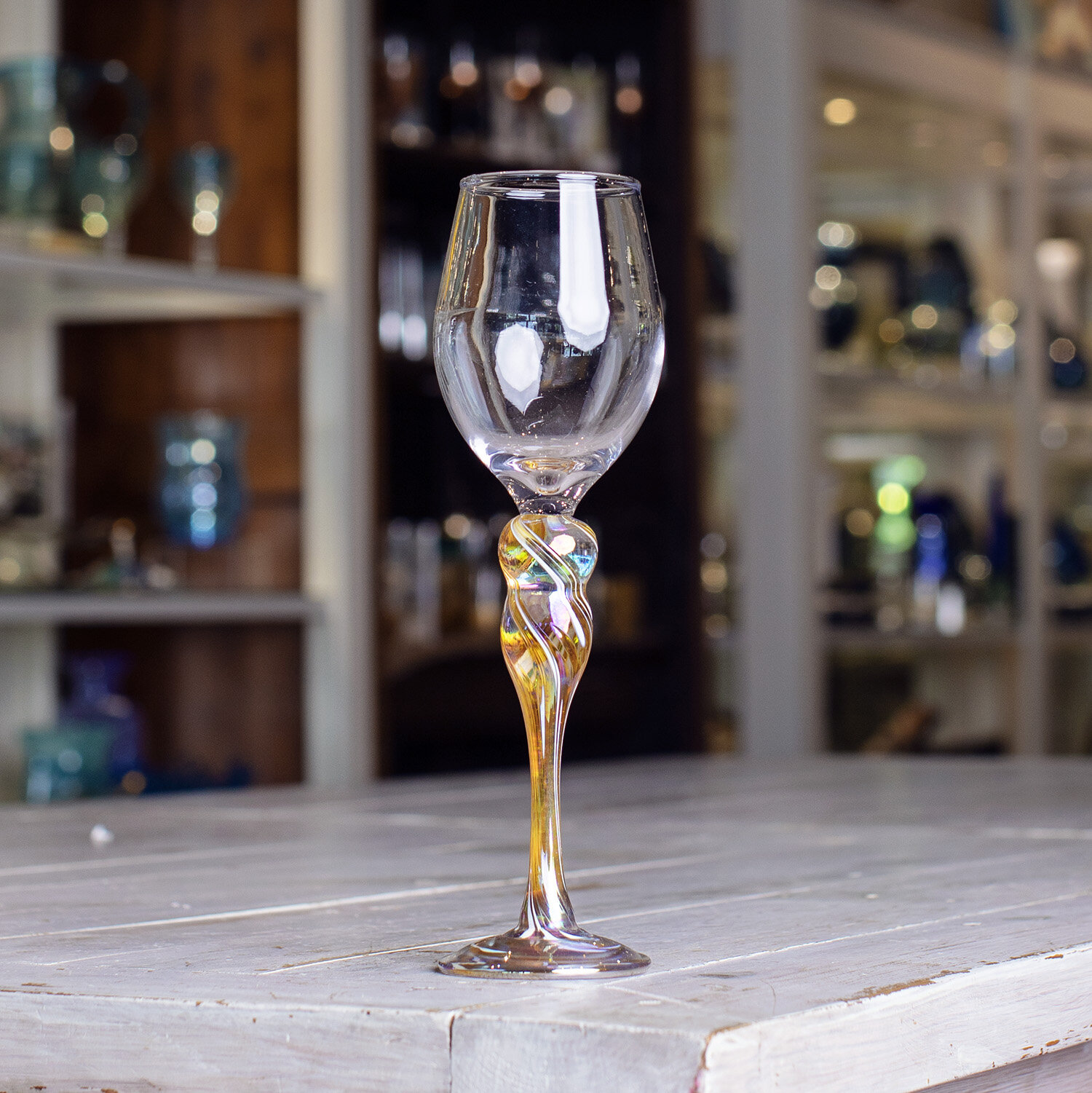 Wine Goblet – Rosetree Blown Glass Studio and Gallery