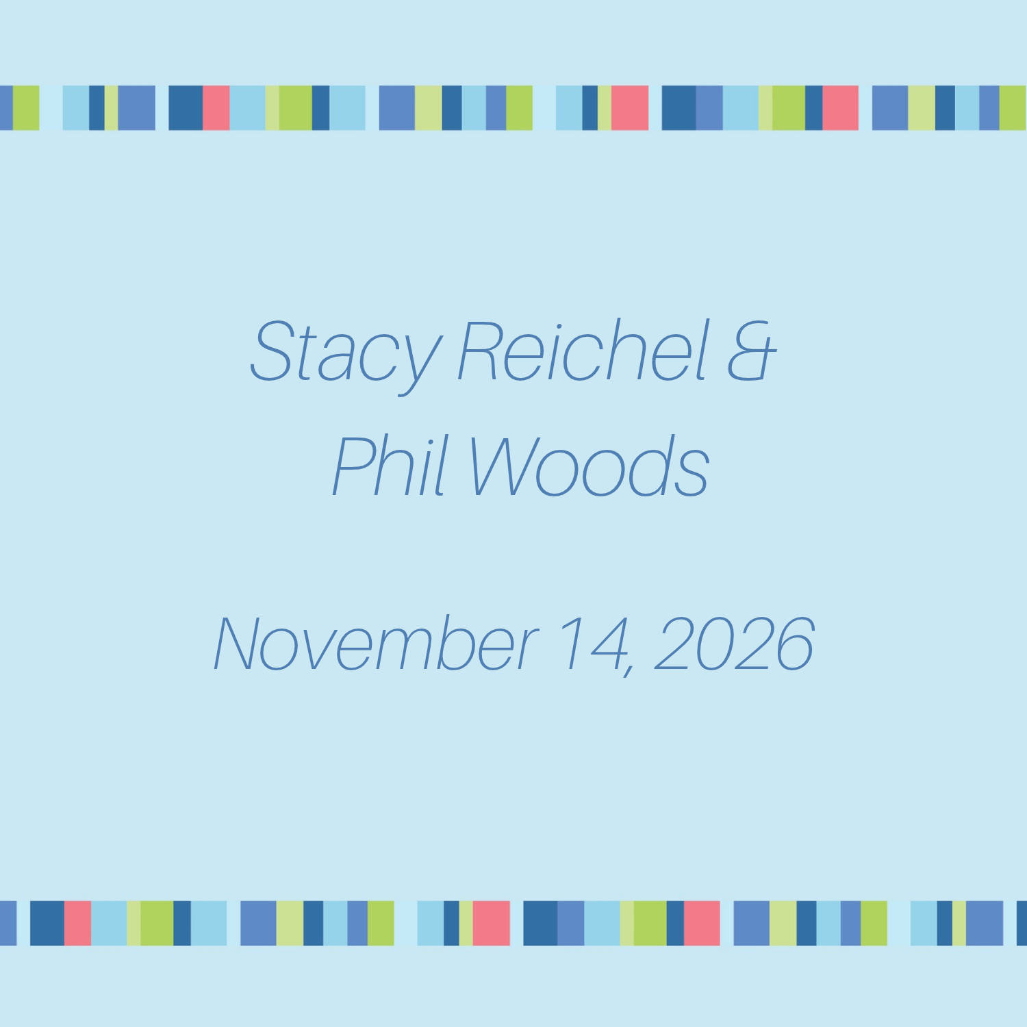 Stacy Reichel & Phil Woods - November 14, 2026