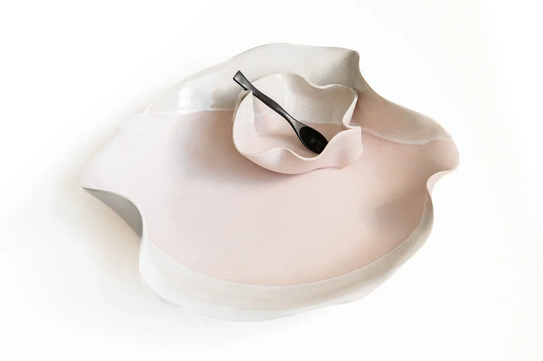 Hilborn Pottery Blushing Pink Dip Set