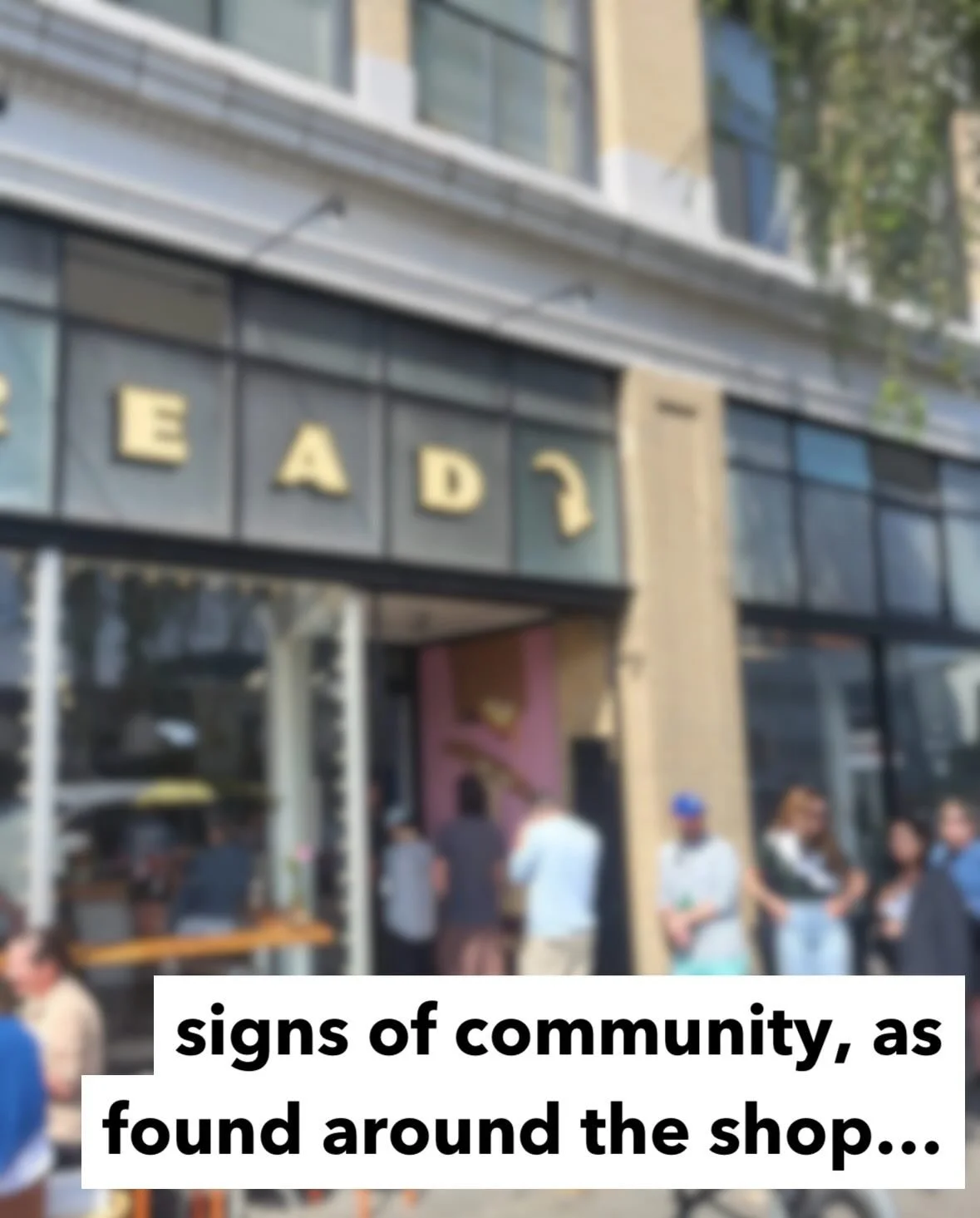 Soft signs of humanity&hellip;something to lean on. I&rsquo;d love to hear about any little glimpses of community you&rsquo;ve seen that have heartened you 💕
