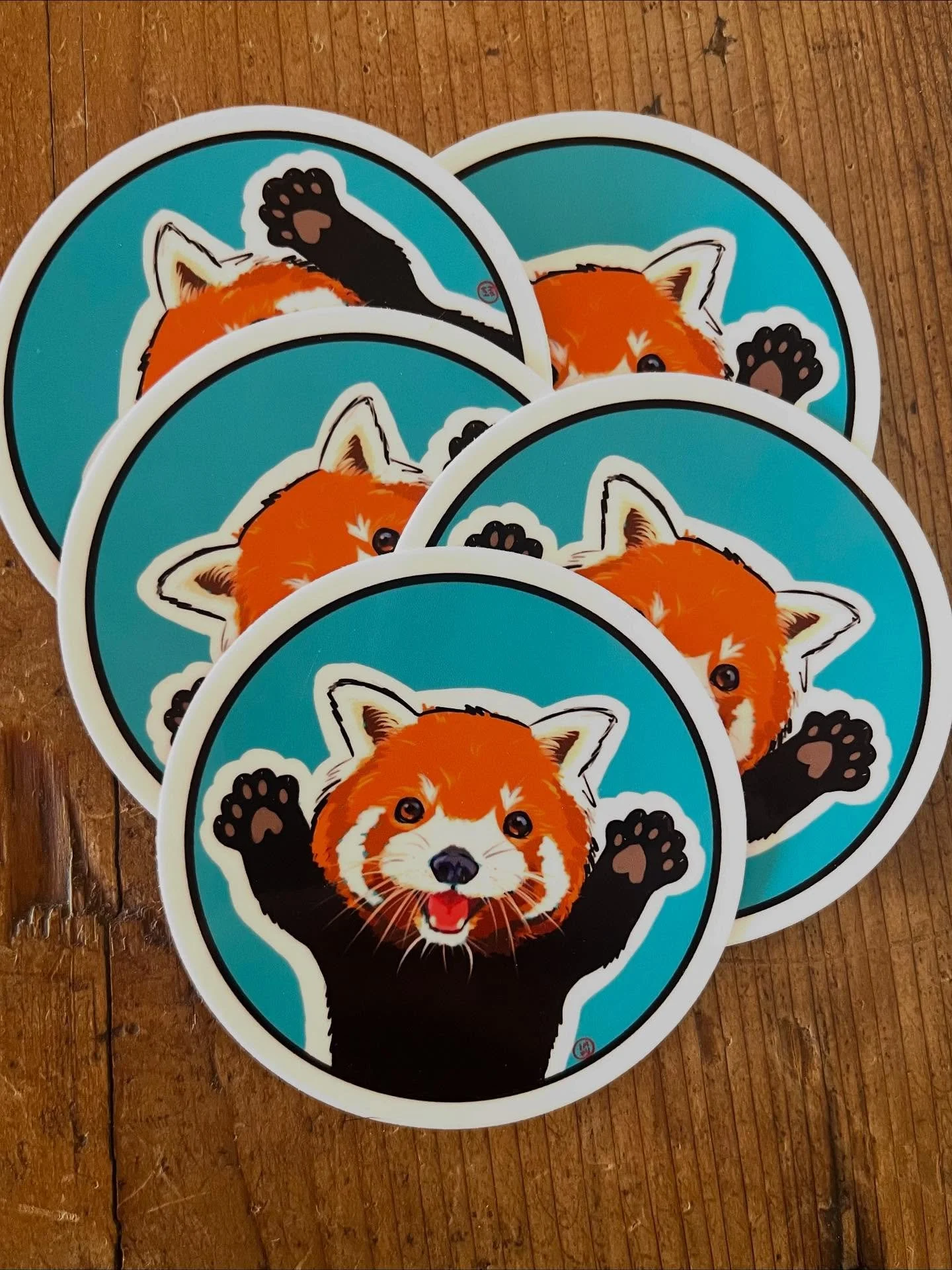 Look how cute these turned out! They&rsquo;re so awesome! 
I sent in a sample order because I&rsquo;ve been looking for a new sticker company. Sticker Ninja sent me more stickers than the sample order, plus all that loot in the second photo. Yay cand