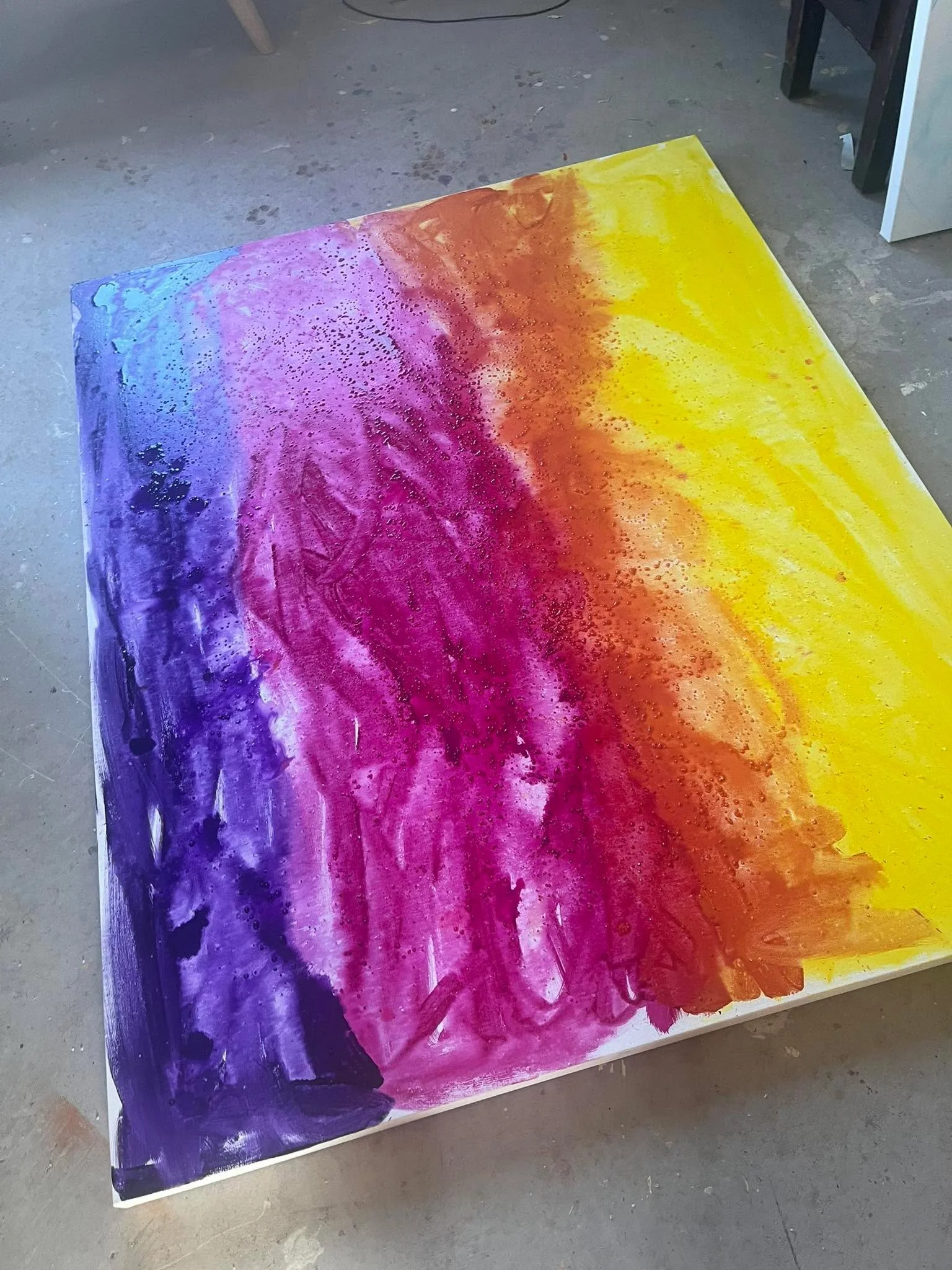 Spent all day yesterday cleaning my mess up in the studio so I can make a new mess! 😅

Remember those little horses, coyote, deer, and jackalope paintings I did a while back? 

The coyote and the jackalope sold, and one of the horses will be in a sh