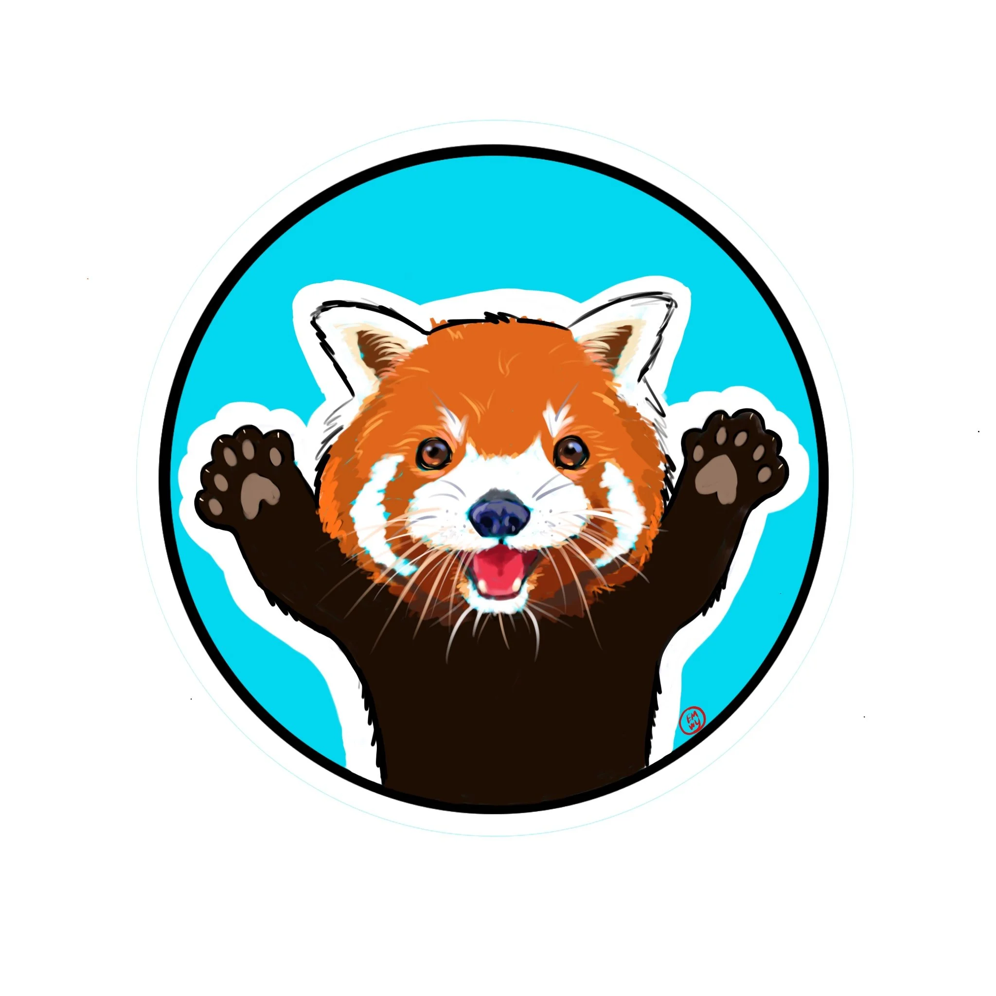 Remember this guy? I made stickers of this and they're super cute. Mostly just because I wanted one. My kids immediately took some of them when they came in and I felt cool for a minute. 🤓

I made a couple more designs and I was thinking I'd have th