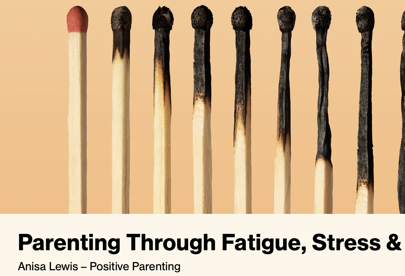 Corporate Talk - Supporting Parents Through Fatigue, Stress and Burnout