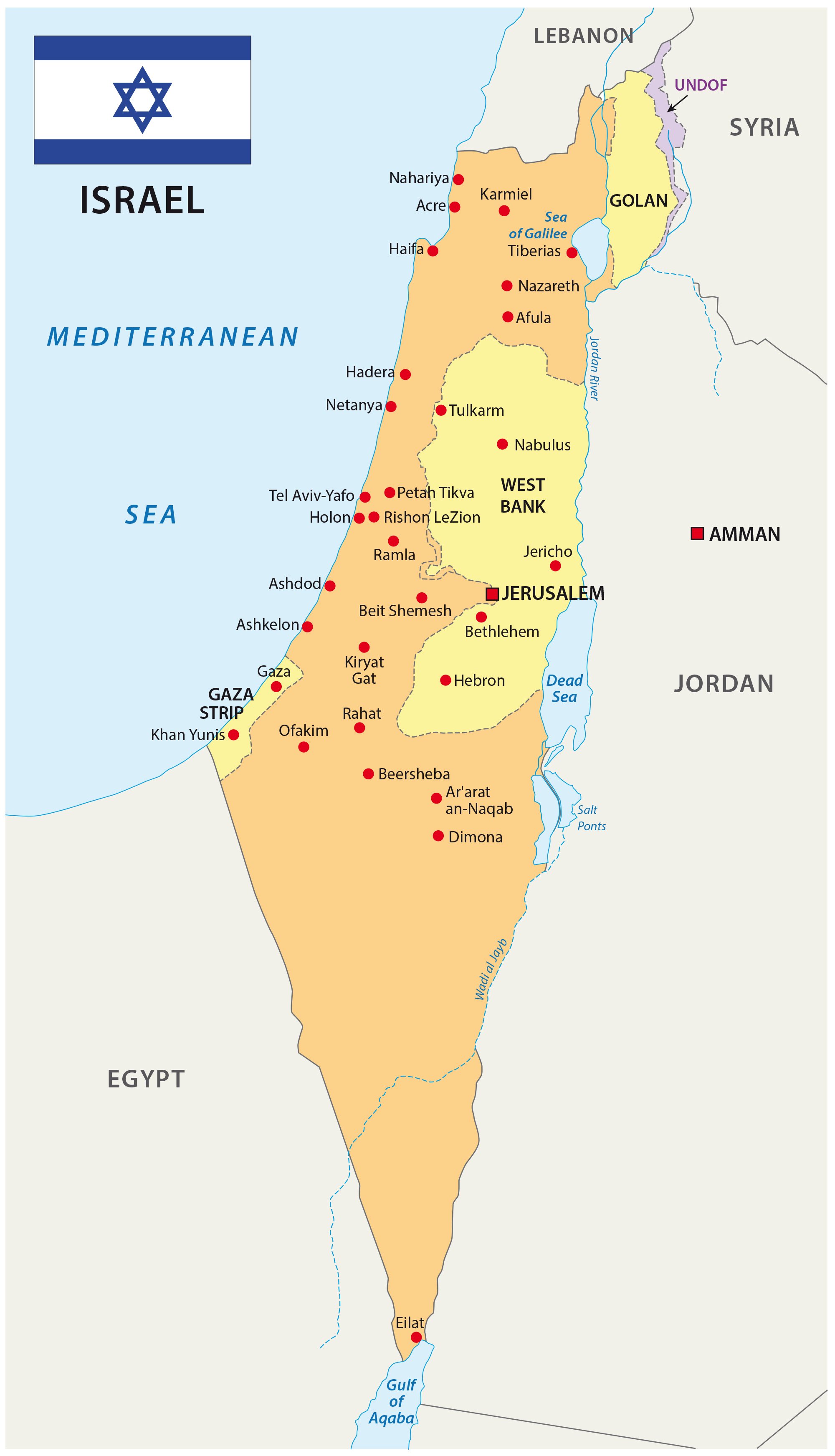 Map of Israel — The Pour Over