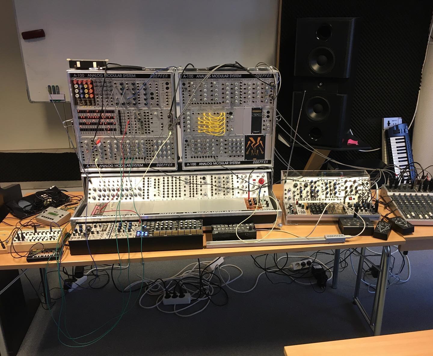 Modularsynt p&aring; schemat idag #modularsynth #musicproduction #ljudteknik #studiobluesweden