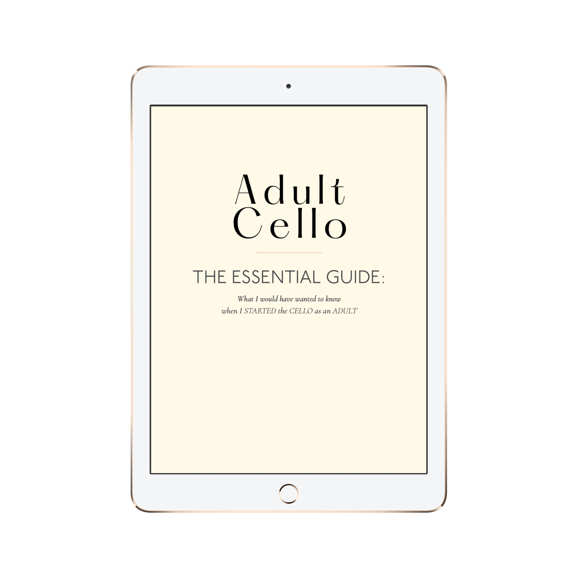 It's Never Too Late to Start Cello — ADULT CELLO