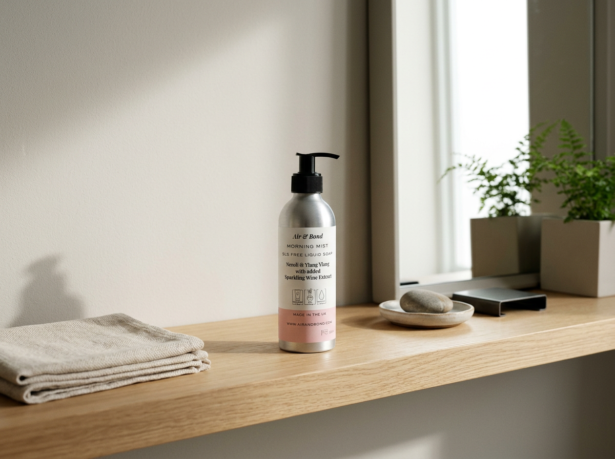 Morning Mist : Liquid Soap Neroli and Ylang Ylang with added Sparkling Wine Extract