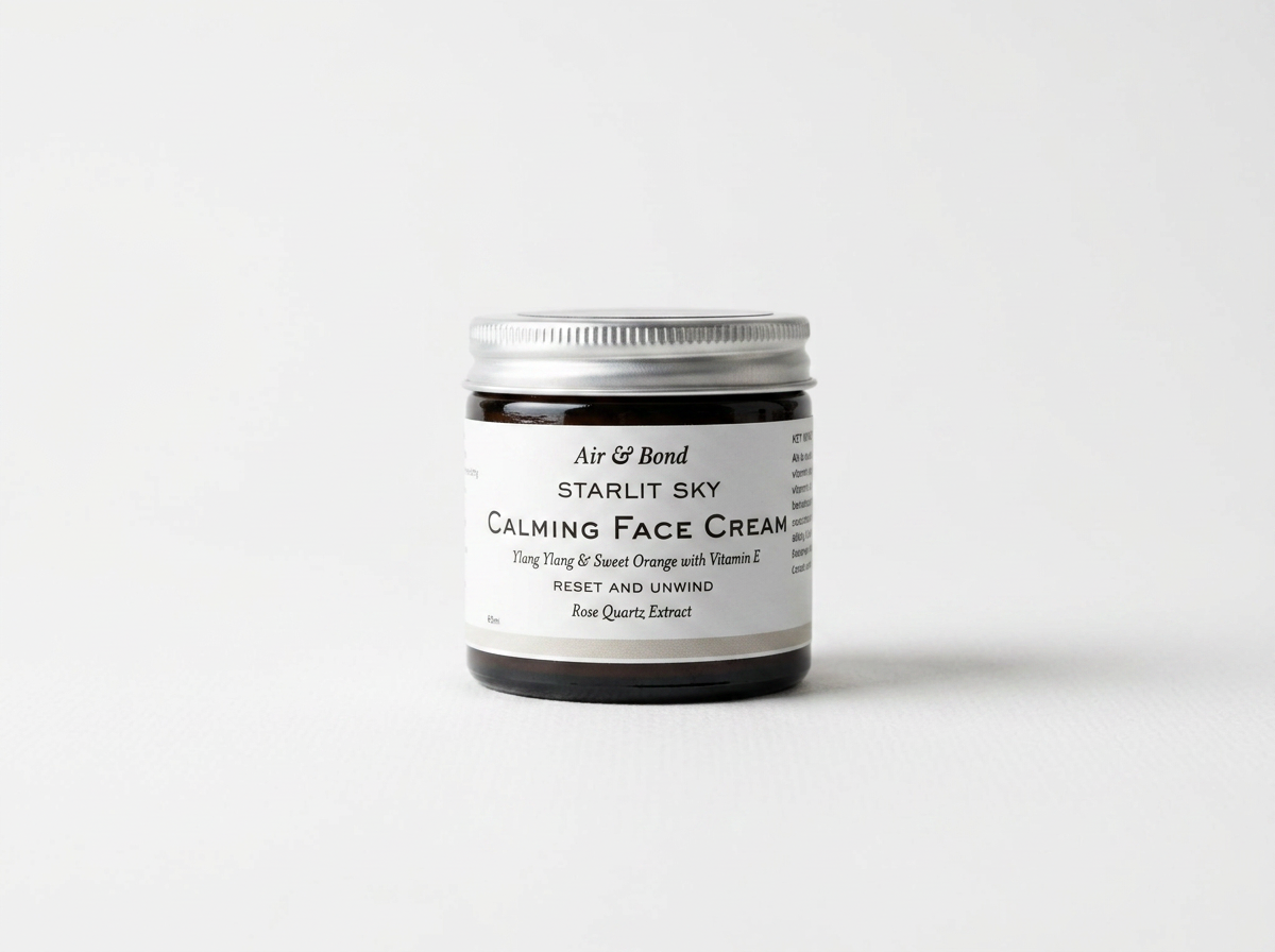 Starlit Sky:  Face Cream Ylang Ylang & Sweet Orange Rose Quartz Extract