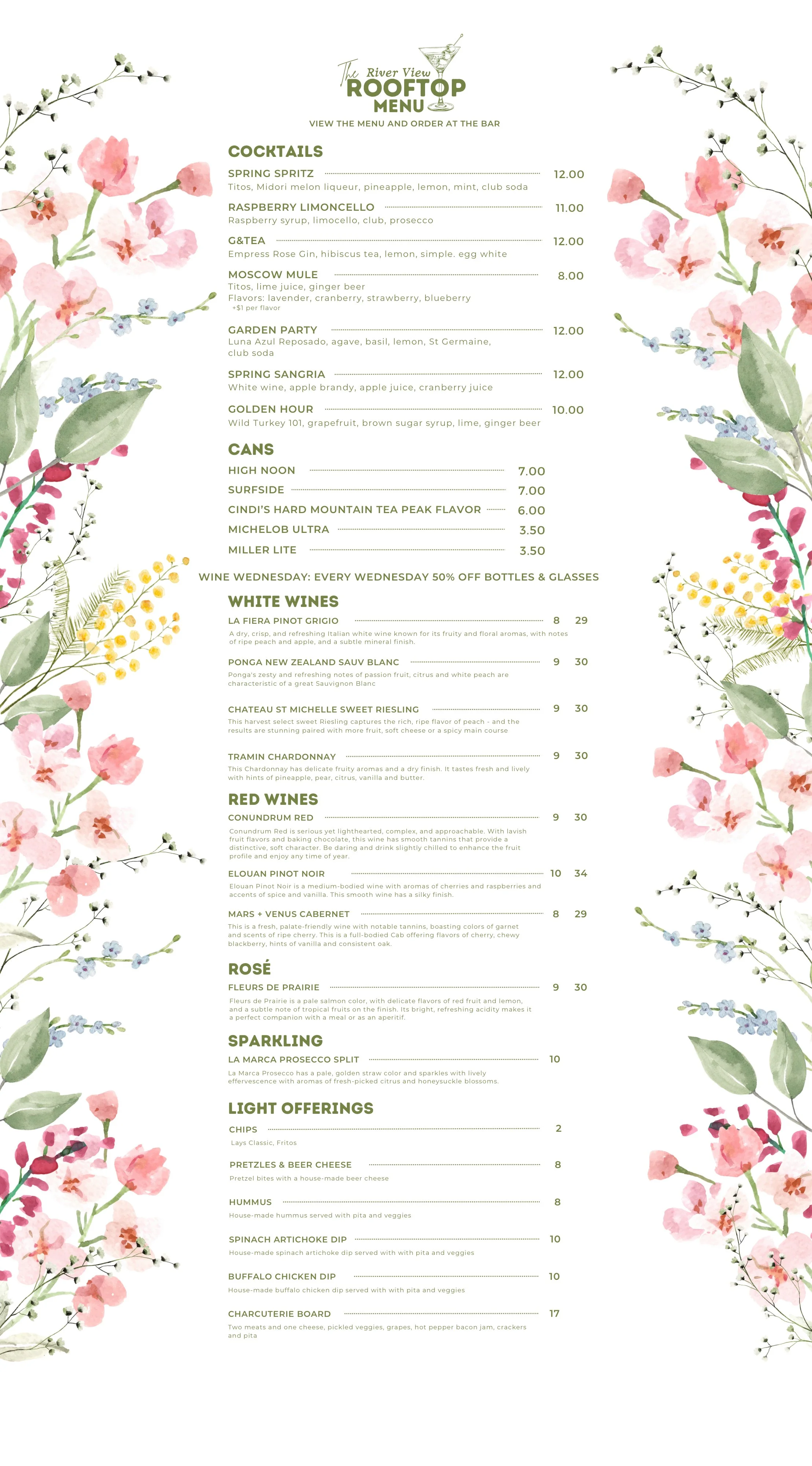 Menu — The River View Rooftop