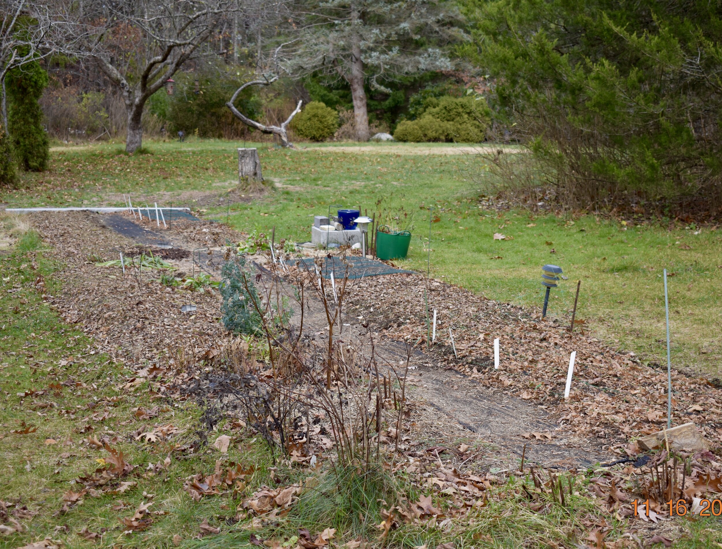 Garden mulched and tucked away  for the winter.