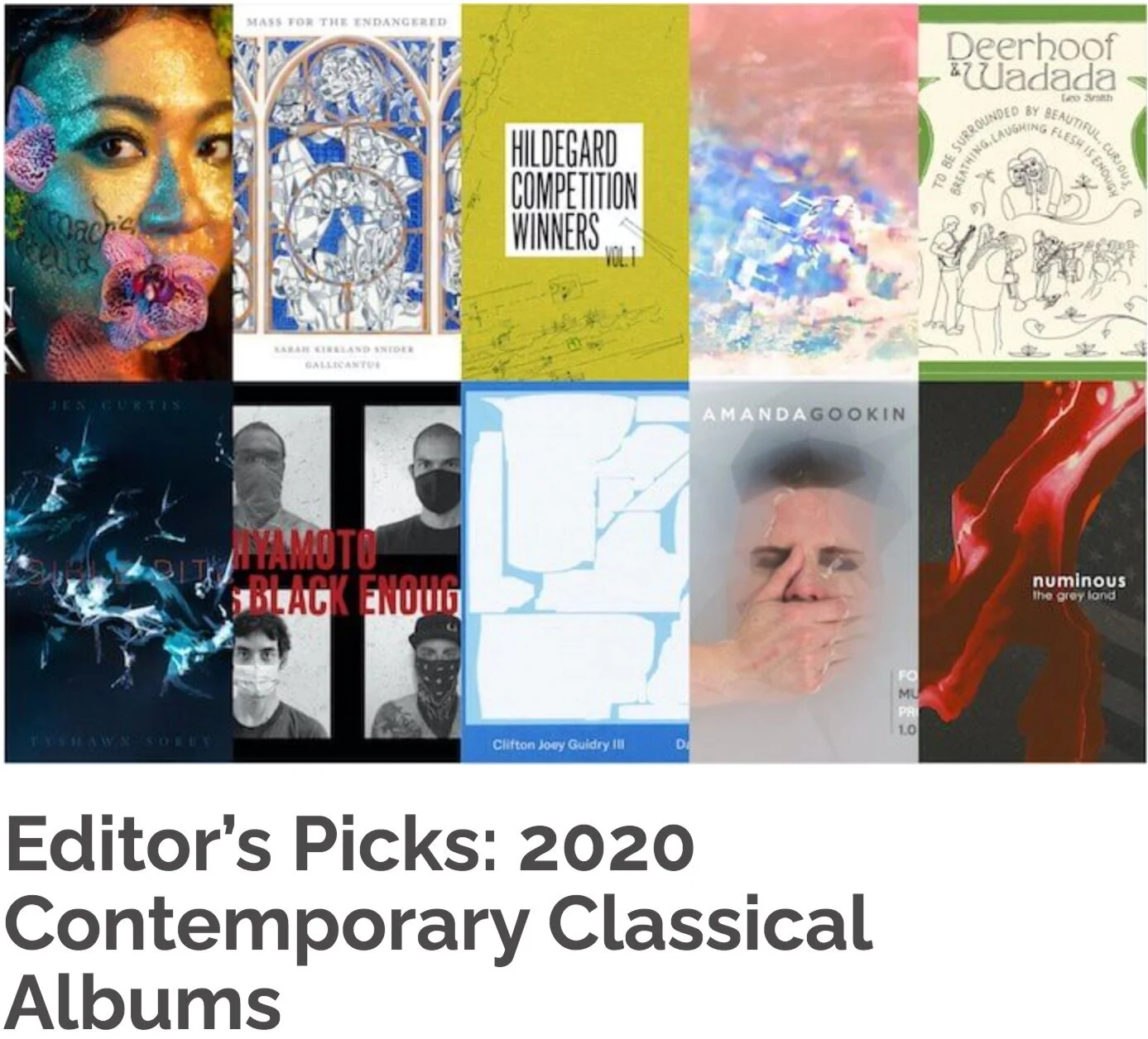 ICIYL Editor’s Picks: 2020 Contemporary Classical Albums