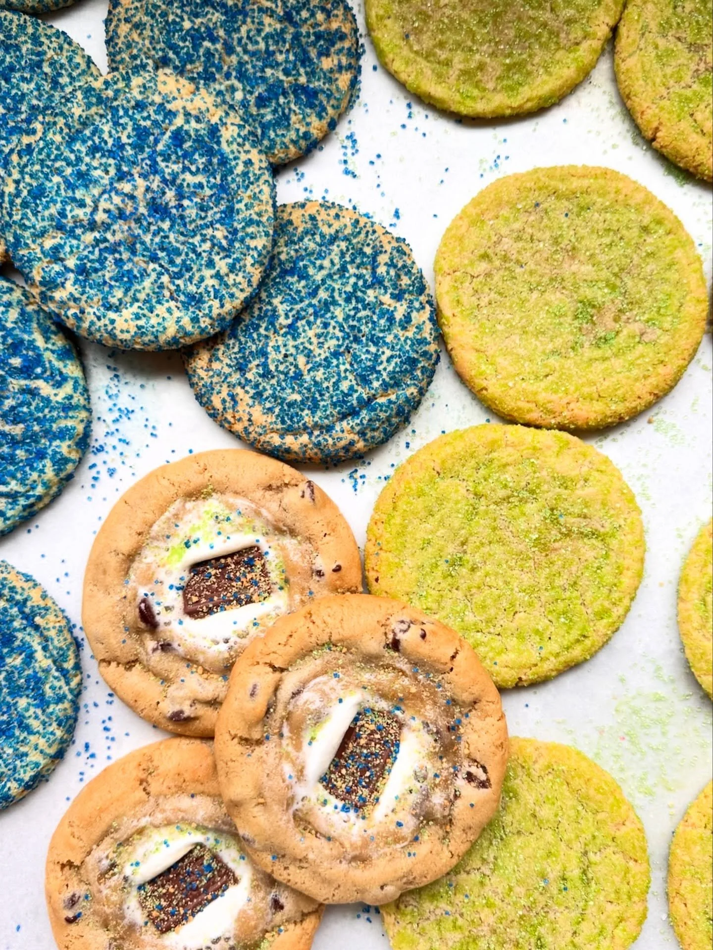 The big game is finally here 🏈💥 Fuel your watch party with our 12th Man Cookies, available today at the Ballard Farmers Market 🙌

These 6-packs feature a mix of sugar cookies and our most popular s&rsquo;more cookie in team colors that make a grea