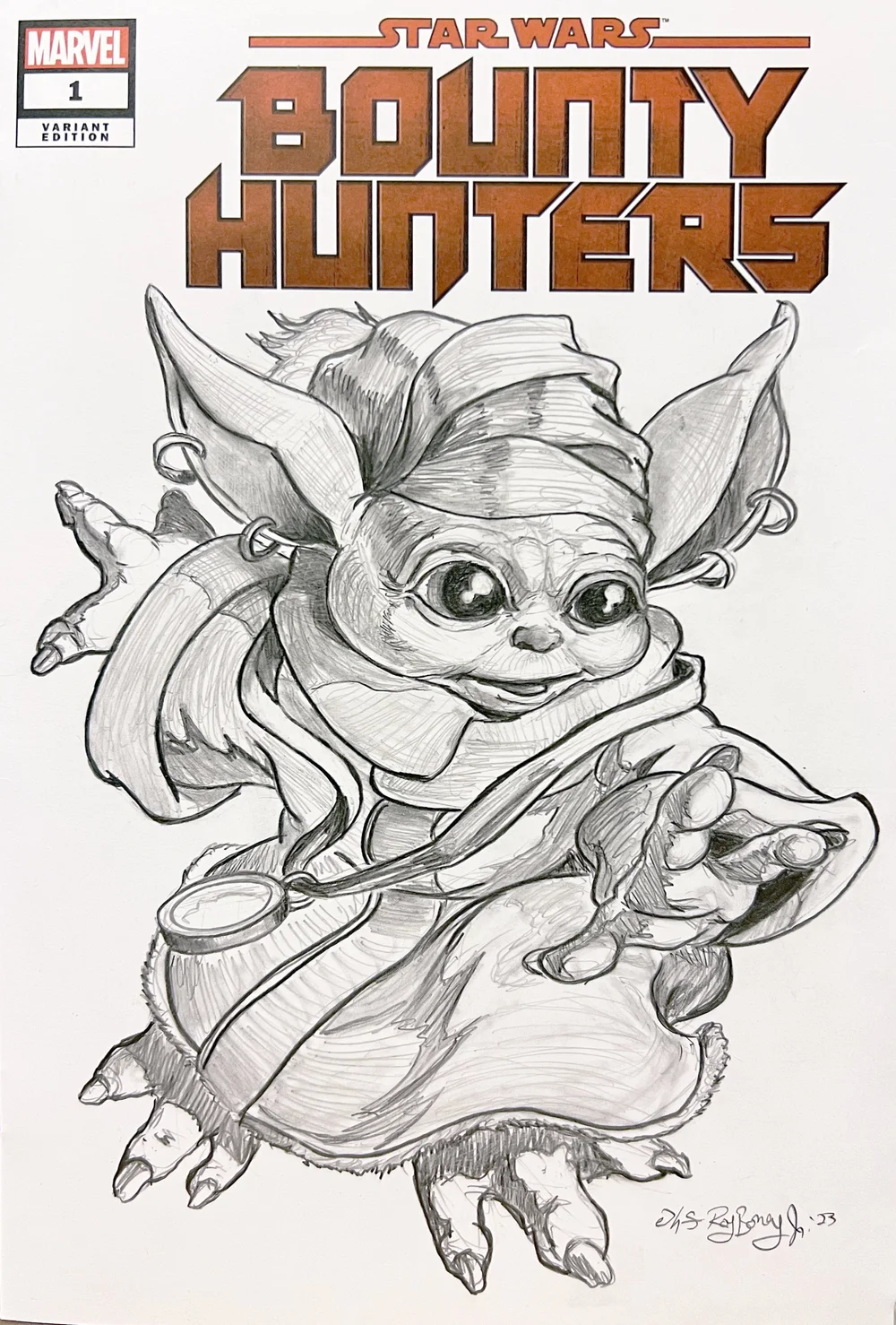 Bountyhunter　Sketch Monster BOUNTYHUNTER sketch monster 1st Star Wars: Bounty Hunters #1 Cover