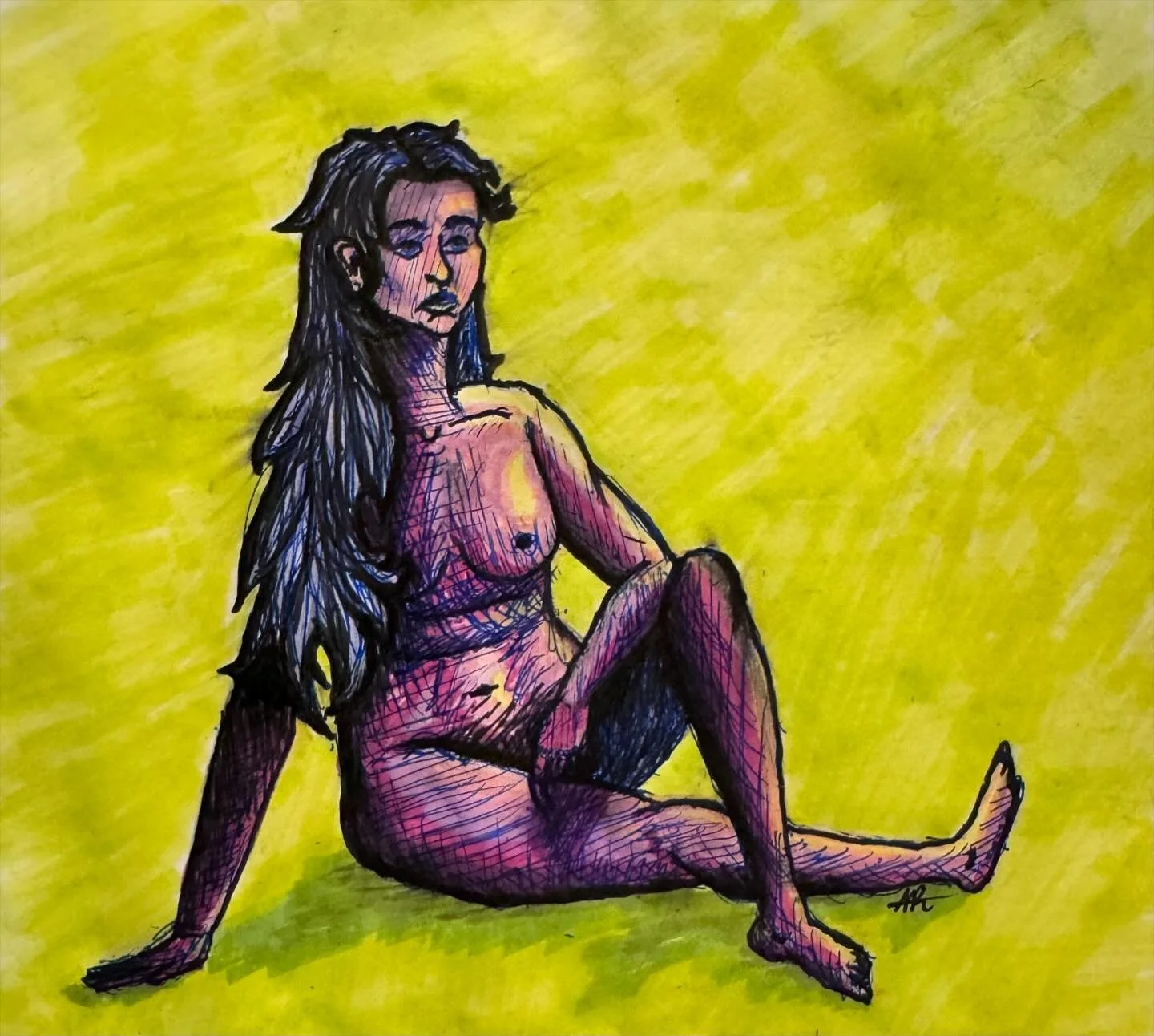 Drawing without a reference is always risky&hellip; 🥲😭😭

Practice for art school 🌈