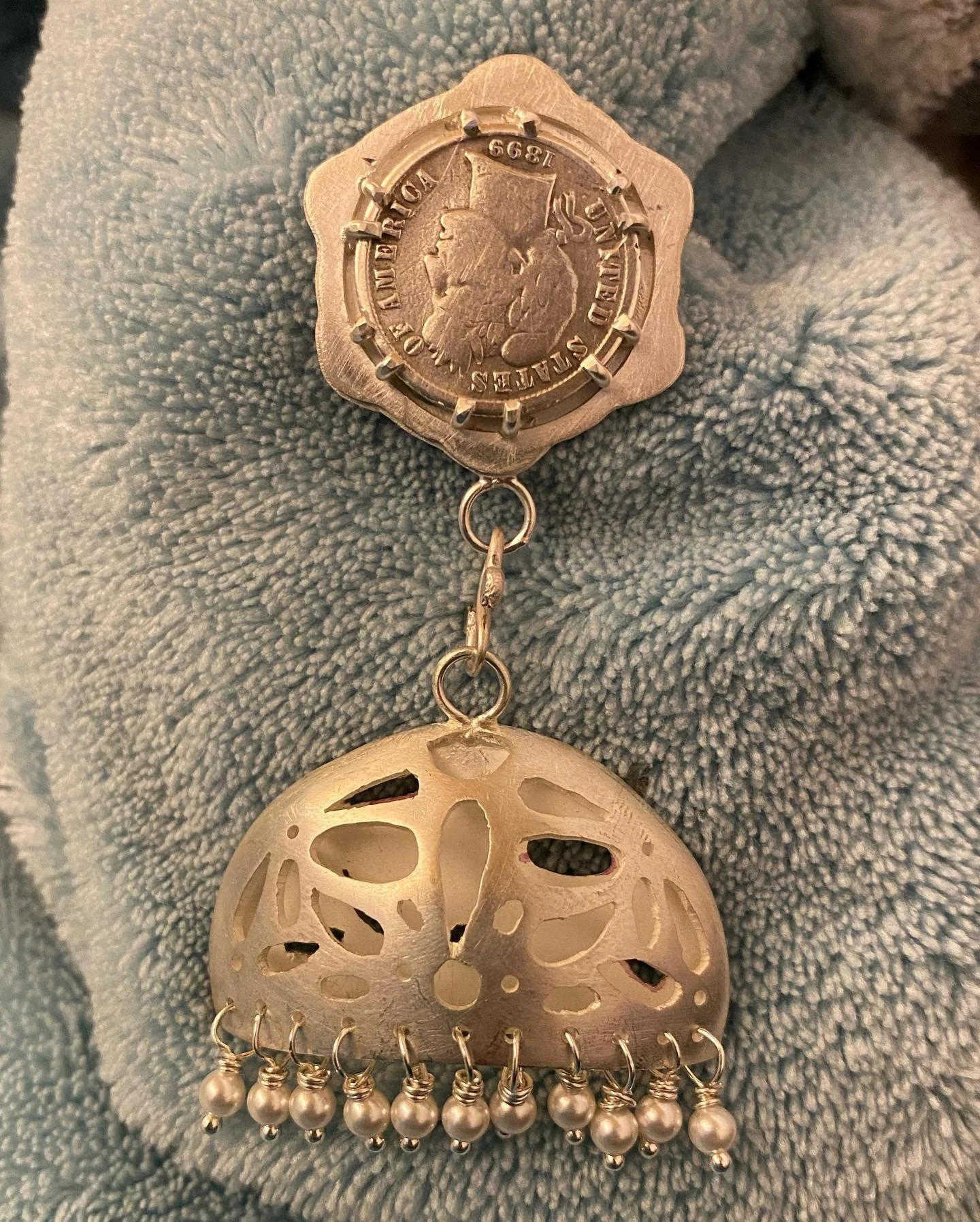 Picture Descriptions:
1- yes, the background is my comforter. Lol
2&amp;3- yes, I'm going a little nuts. I spent 5 hours straight working on the brooch, no brakes. 
4- I &ldquo;accidentally&rdquo; packed my dad&rsquo;s awesome patterned socks.
5- jus