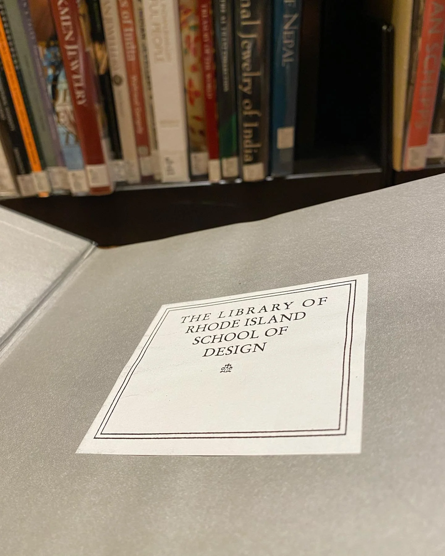 RISD Library :) I'm such a nerd 😂