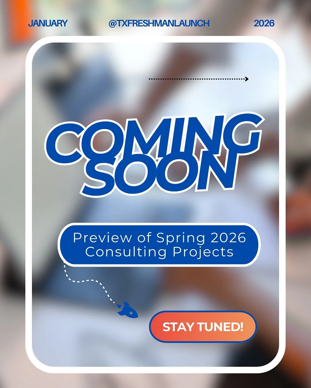 🚀 Launching into something BIG this spring&hellip;

Here&rsquo;s a sneak peak of our upcoming consulting projects! 👀 Real clients. Real impacts. Real experiences. Freshman Launch is where it starts. 🚀🤘🧡

✅ Real-World Experience. Work directly wi