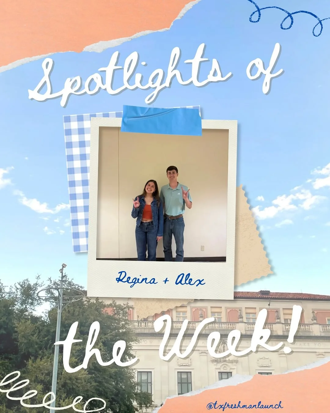 🚀 Shoutout to Regina and Alex for being this past week&rsquo;s LAUNCHTASTIC spotlights!!! 🚀

Meet our member spotlight: Regina! She is possibly interested in pursuing Management and is from The Woodlands/Mexico City! She loves baking and traveling!