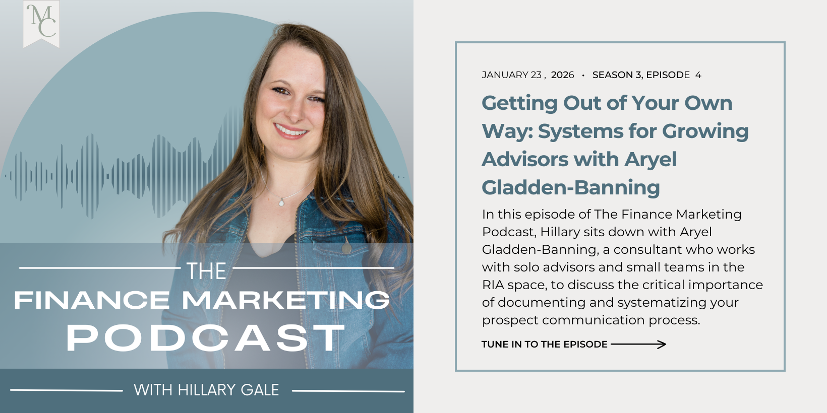 Getting Out of Your Own Way: Systems for Growing Advisors with Aryel Gladden-Banning