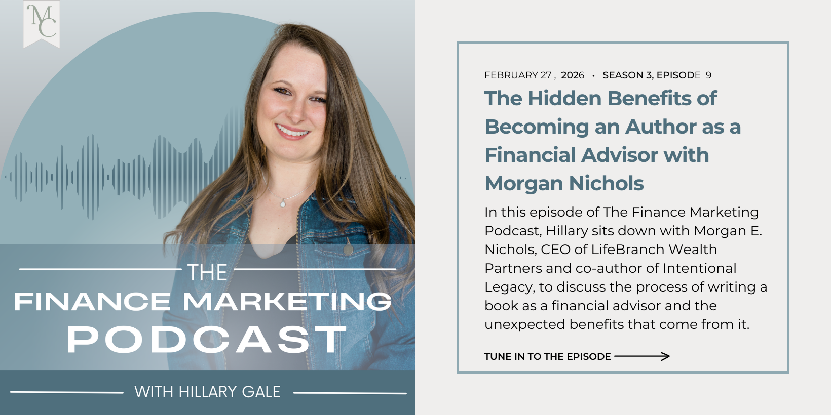 The Hidden Benefits of Becoming an Author as a Financial Advisor with Morgan Nichols