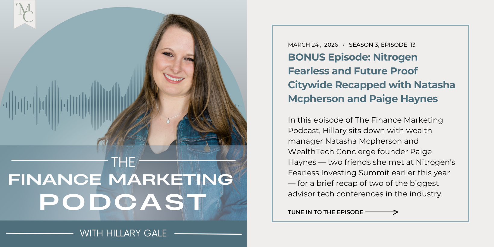 BONUS Episode: Nitrogen Fearless and Future Proof Citywide Recapped with Natasha Mcpherson and Paige Haynes