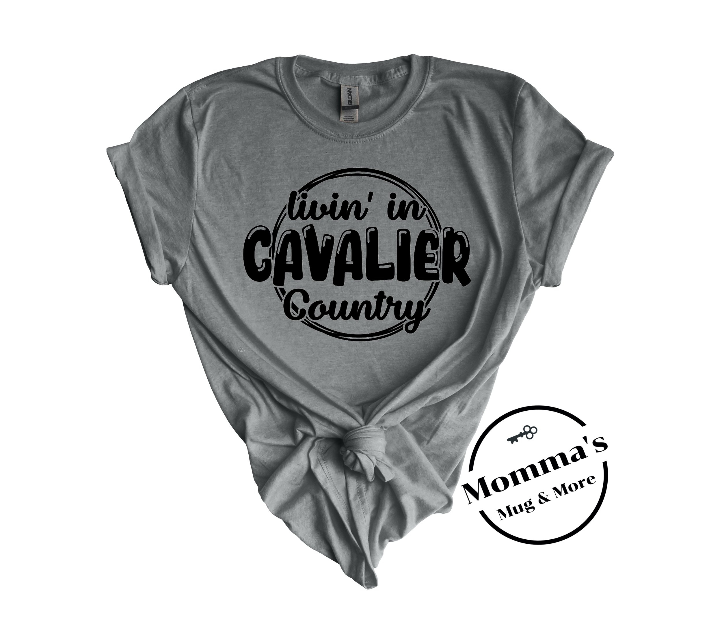 LIVIN IN CAVALIER COUNTRY GRAPHITE HEATHER TEE.jpeg