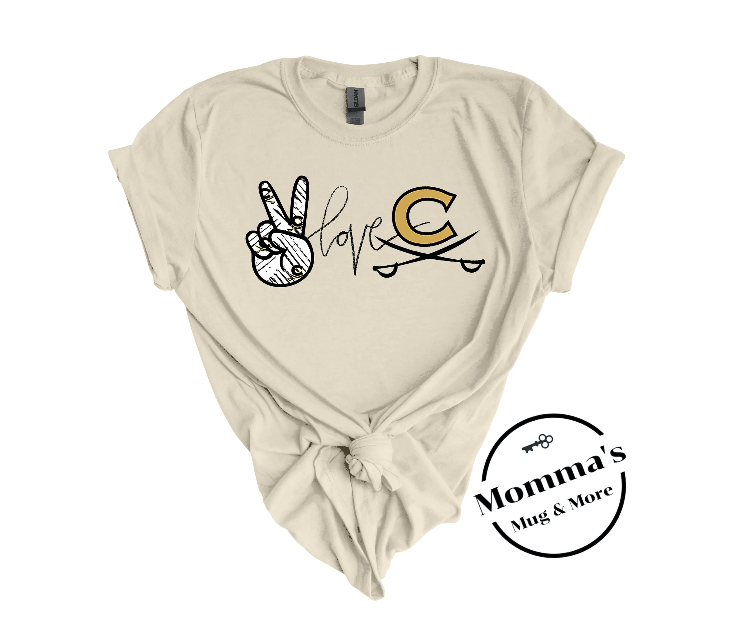 PEACE LOVE CAVALIERS NATURAL TEE.jpeg