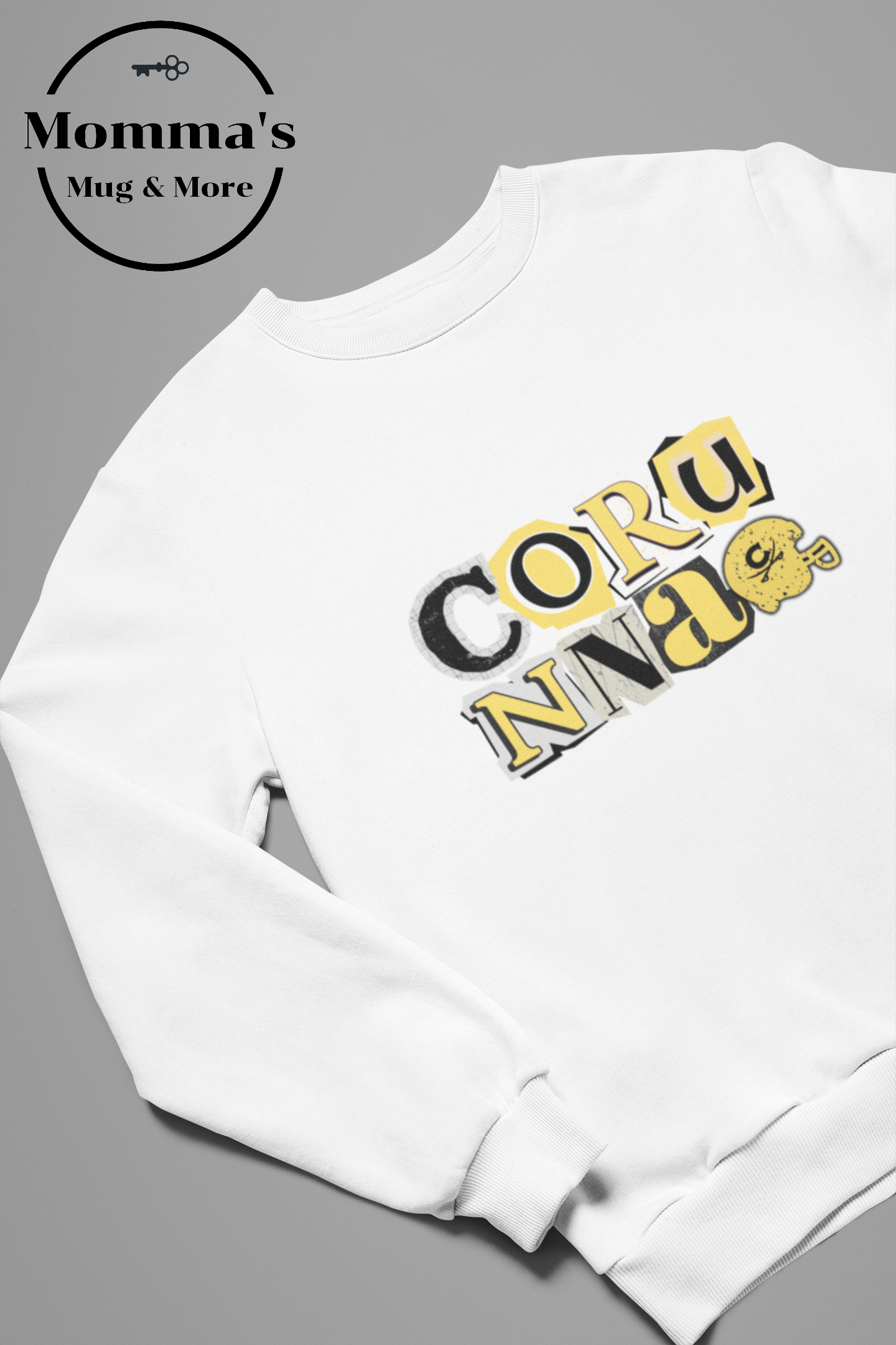 CORUNNA CAVALIERS RANDSOM FOOTBALL WHITE SWEATSHIRT.png