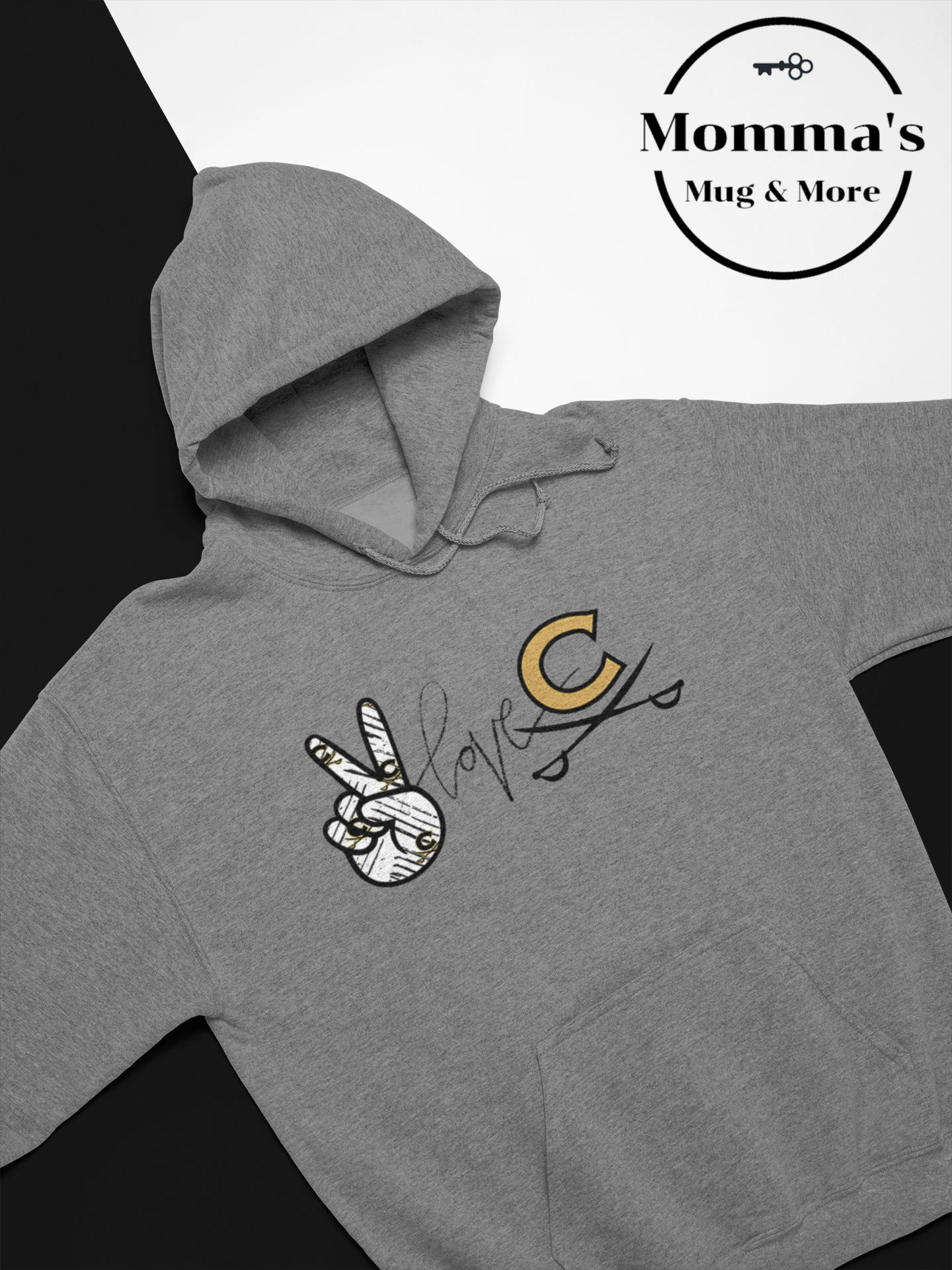 PEACE LOVE CAVALIERS GRAPHITE HEATHER HOODIE.png