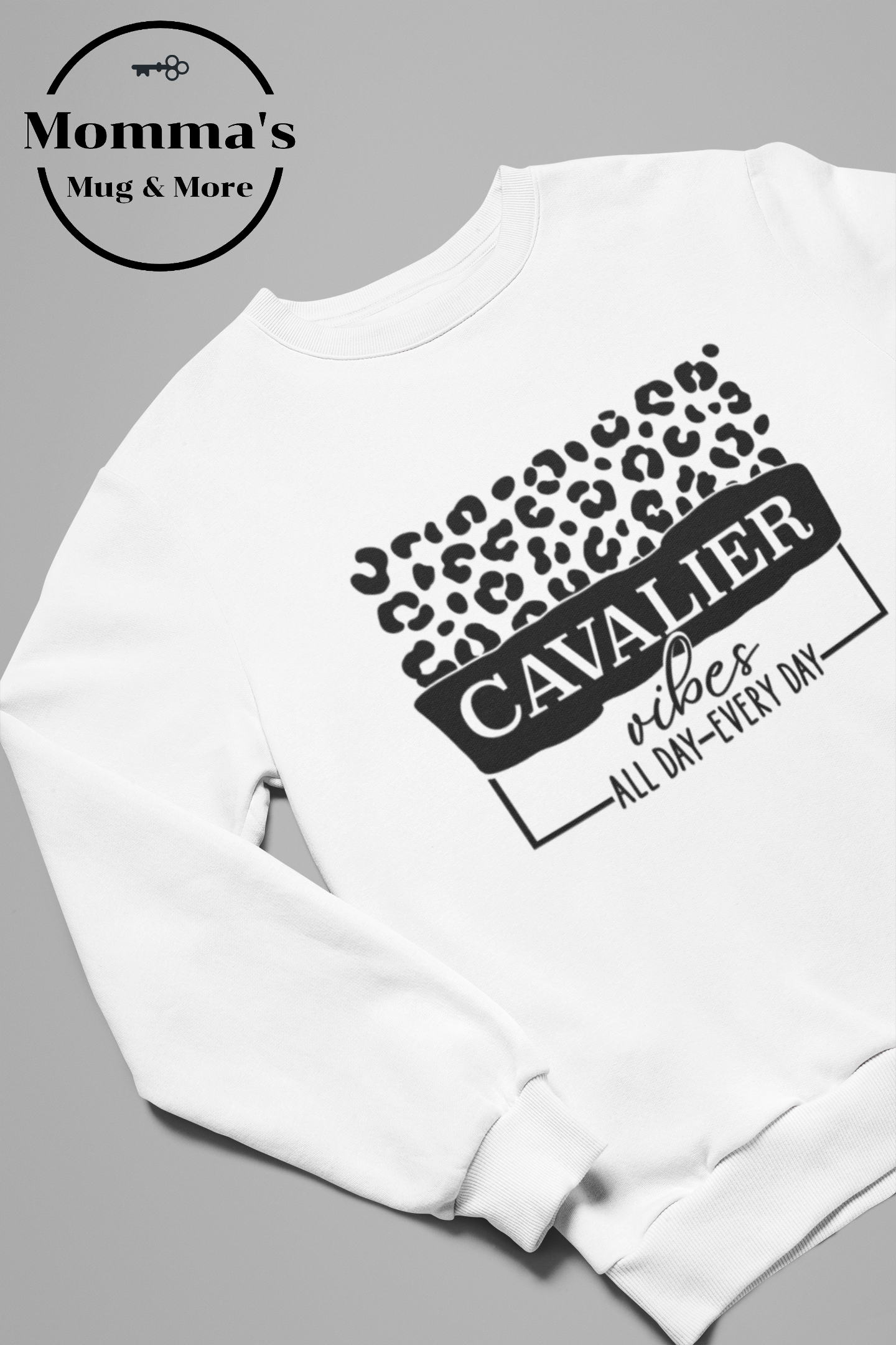 CAVALIER VIBES WHITE CREW SWEATSHIRT.png