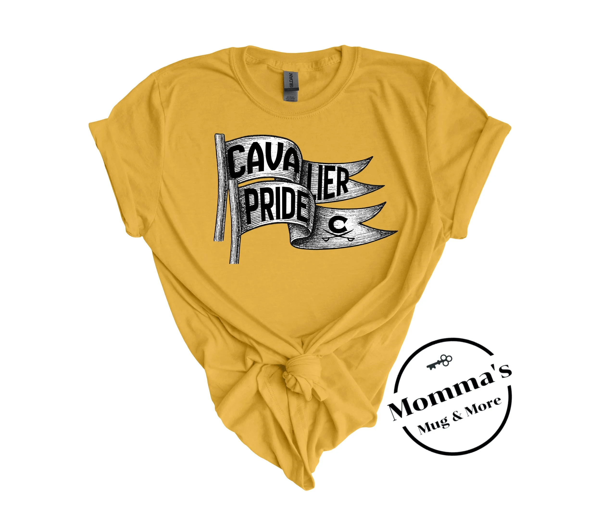 WAVING CAVALIER PRIDE GOLD TEE.jpg