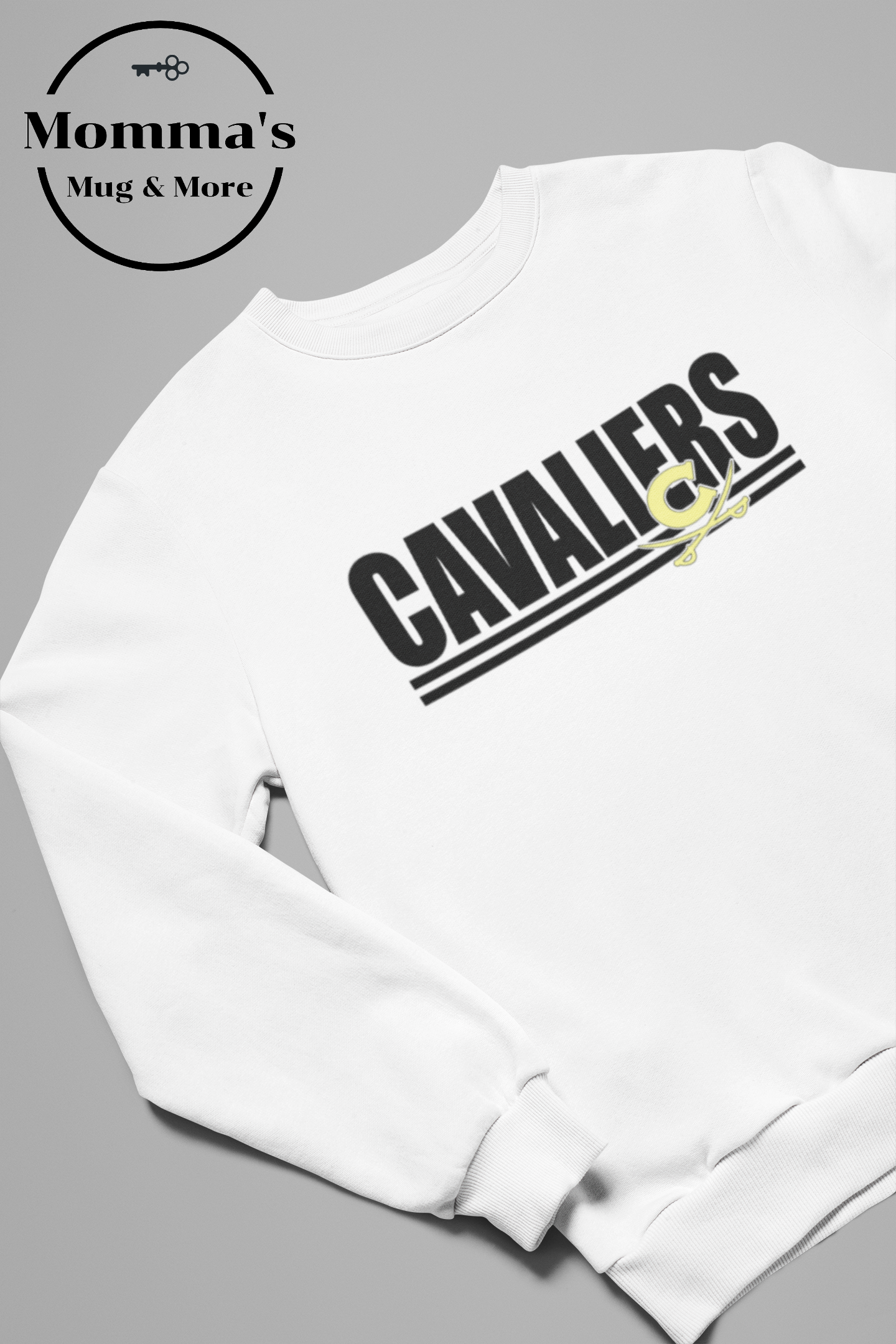 CORUNNA CAVALIERS STRIPED MUTLI WHITE SWEATSHIRT.png