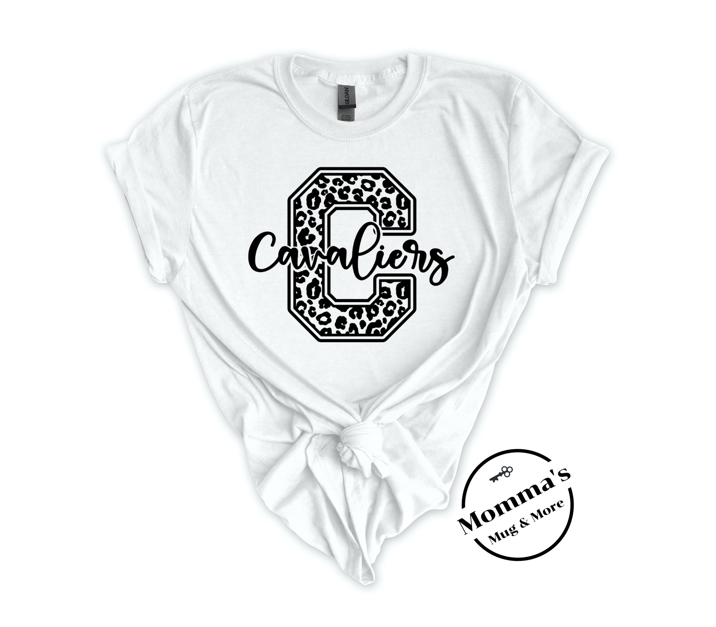 CORUNNA CAVALIERS LEOPARD C WHITE TEE.jpeg