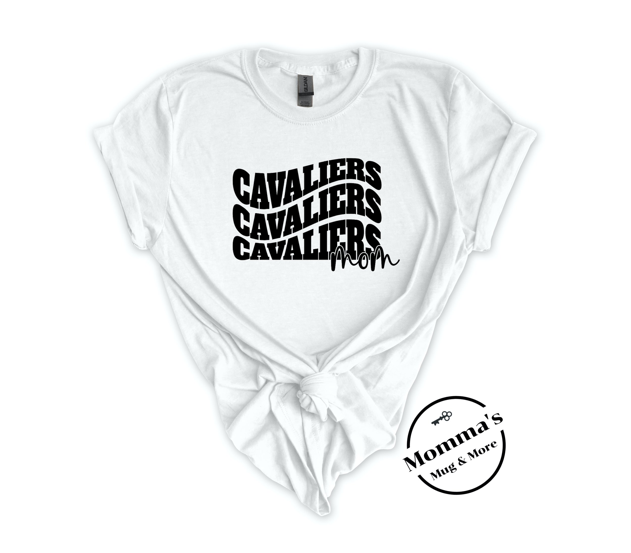 CORUNNA CAVALIERS MOM WAVE WHITE TEE.jpeg