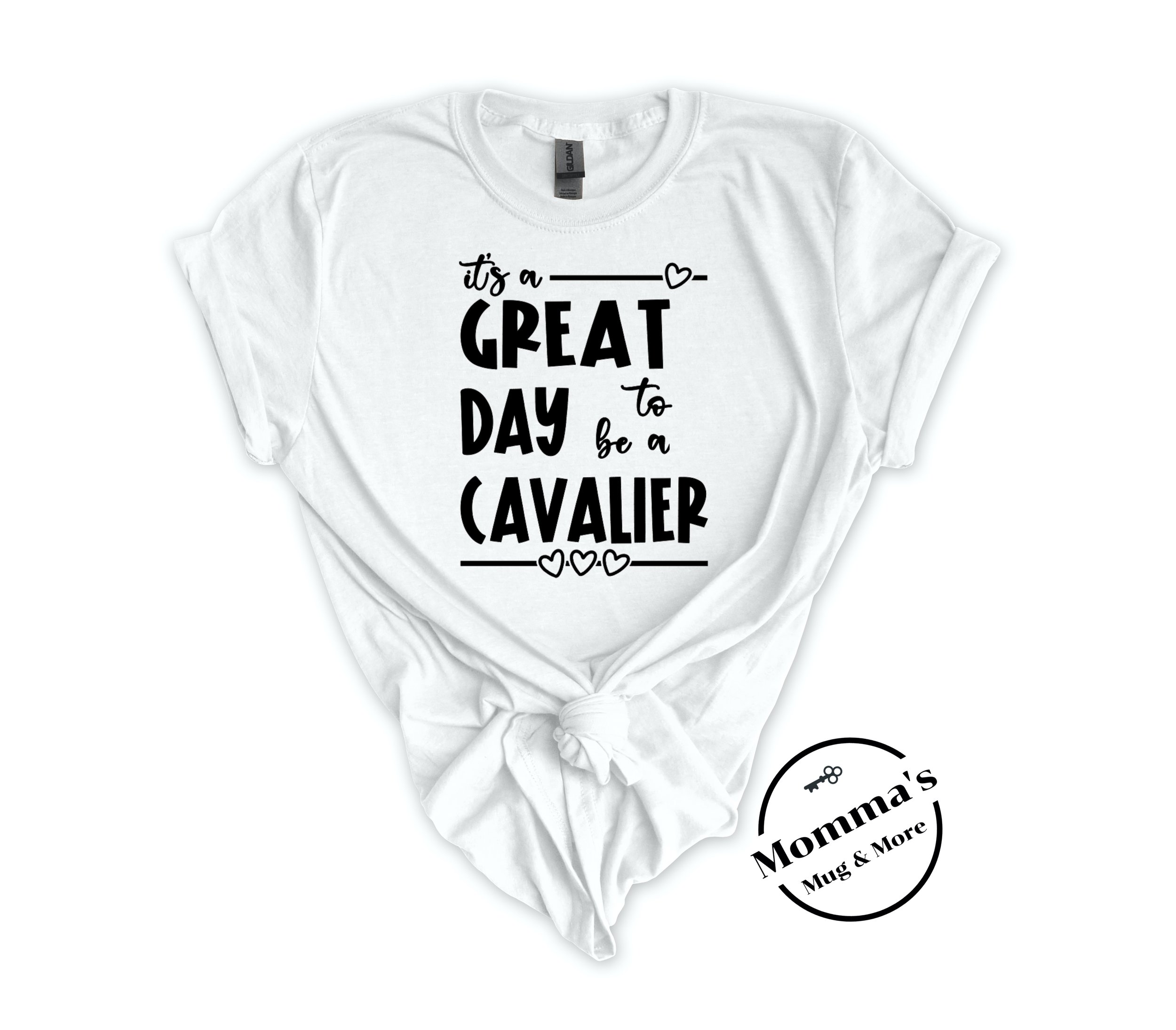 GREAT DAY TO BE A CAVALIER WHITE TEE.jpeg