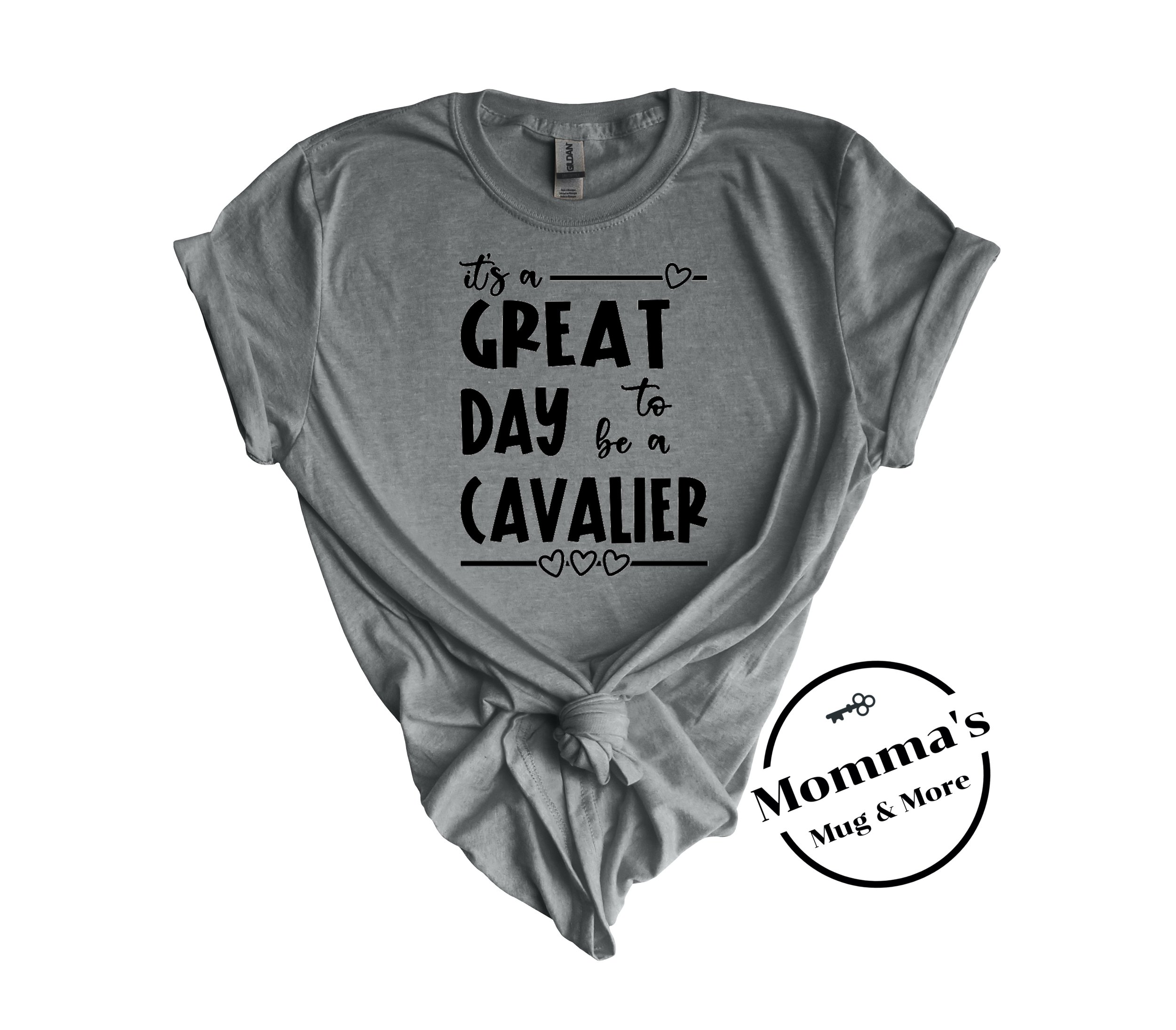 GREAT DAY TO BE A CAVALIER GRAPHITE HEATHER TEE.jpeg