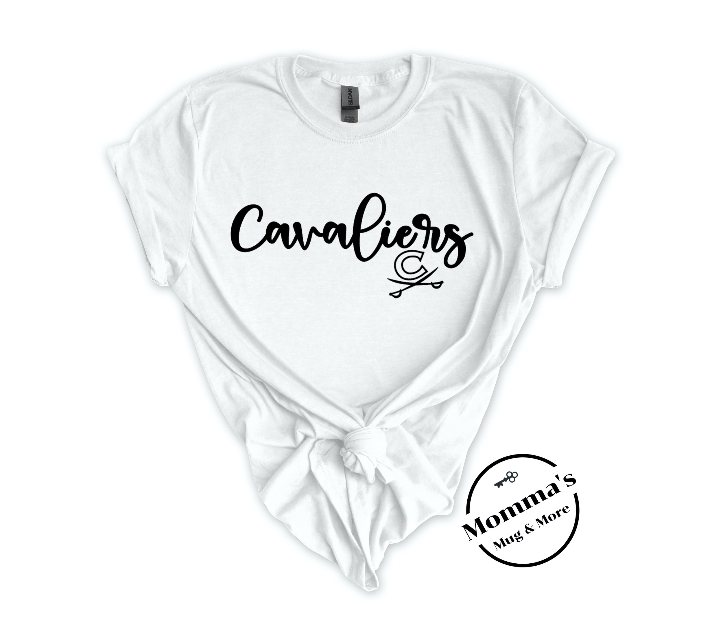 CORUNNA CAVALIERS ROMEO WHITE TEE.jpeg