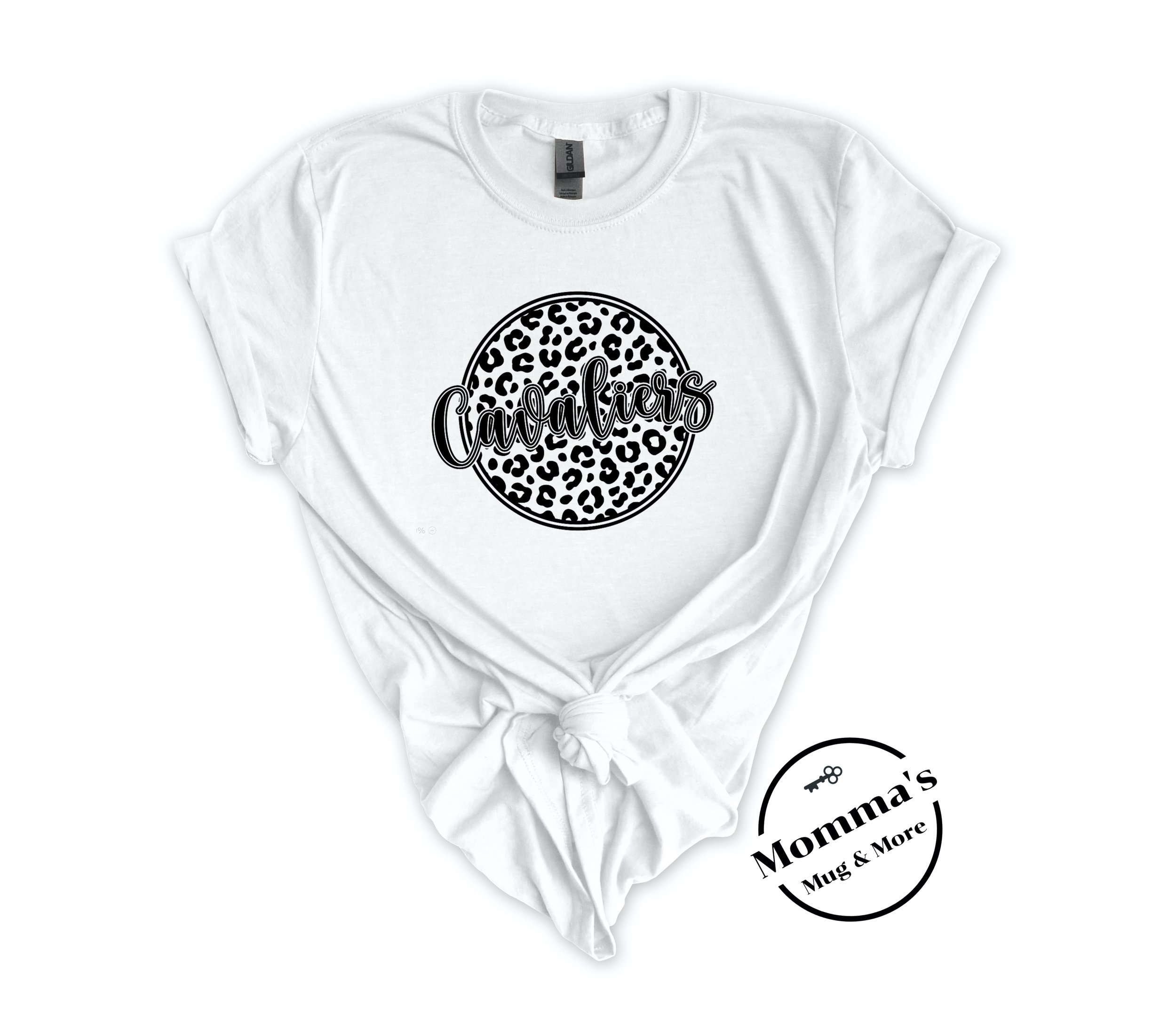 CORUNNA CAVALIERS LEOPARD WHITE TEE.jpeg