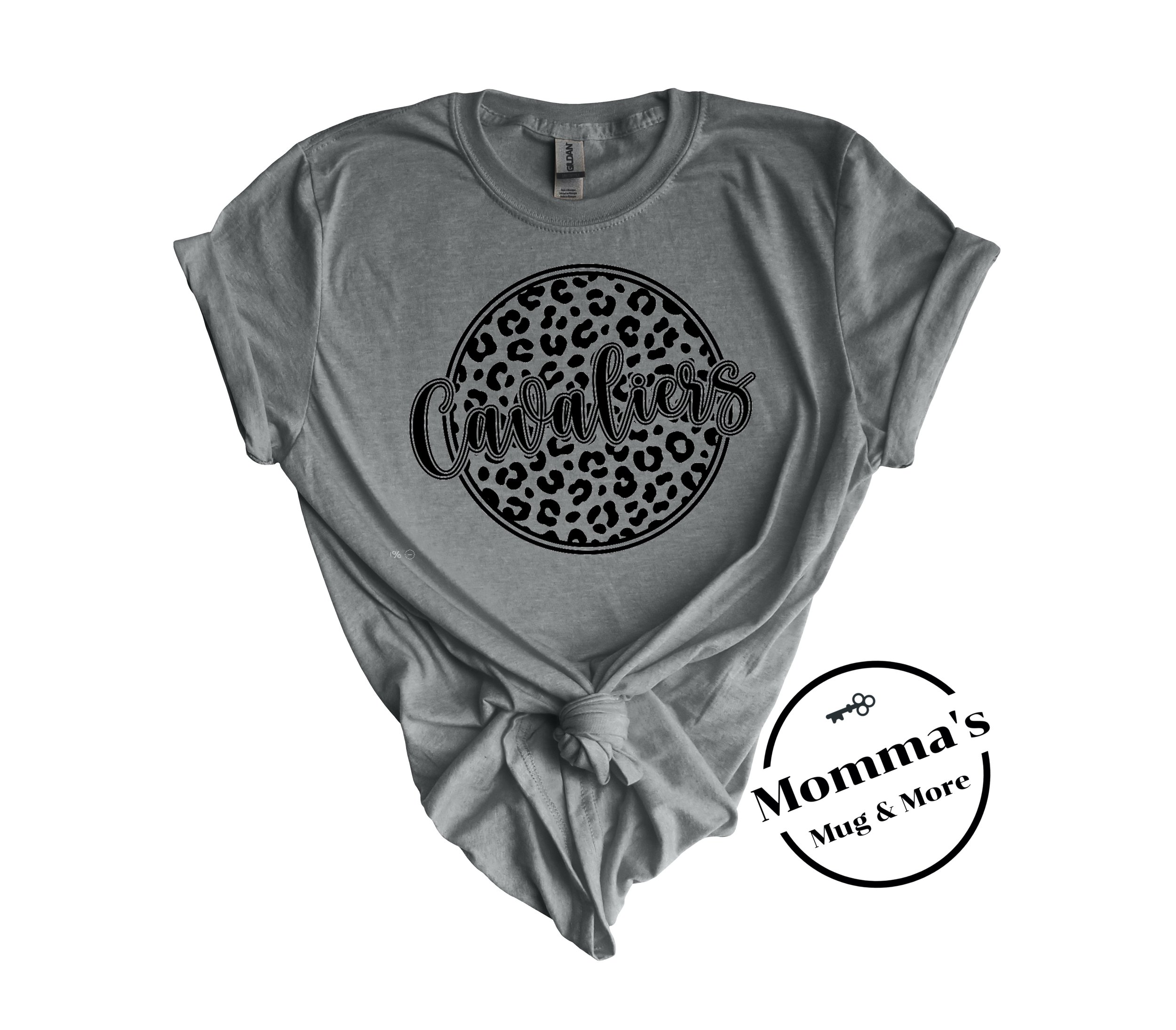 CORUNNA CAVALIERS LEOPARD GRAPHITE HEATHER TEE.jpeg