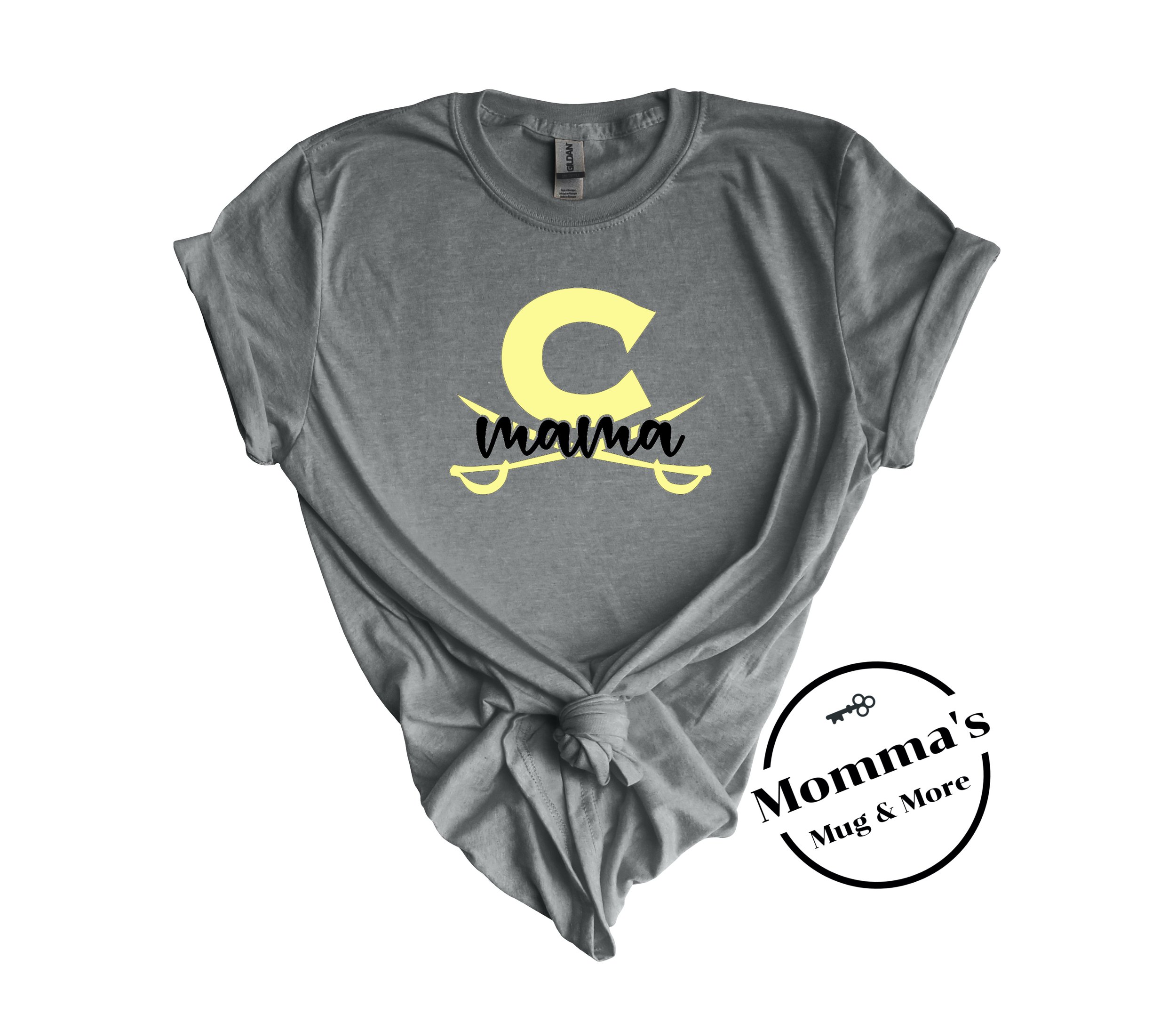CORUNNA CAVALIERS CROSS SWORDS MAMA GRAPHITE HEATHER TEE.jpeg