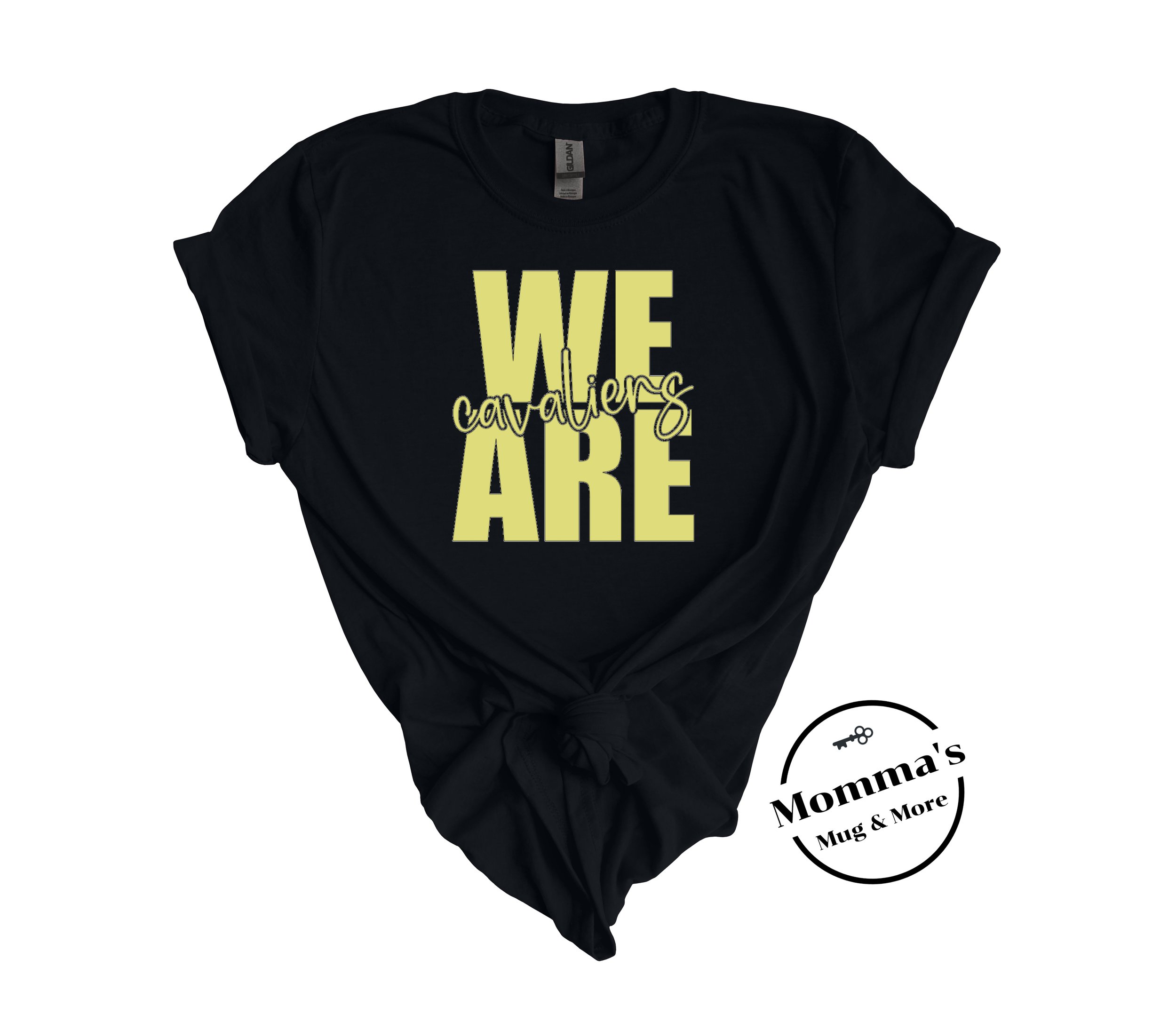 WE ARE CAVALIERS IN GOLD BLACK TEE.jpeg