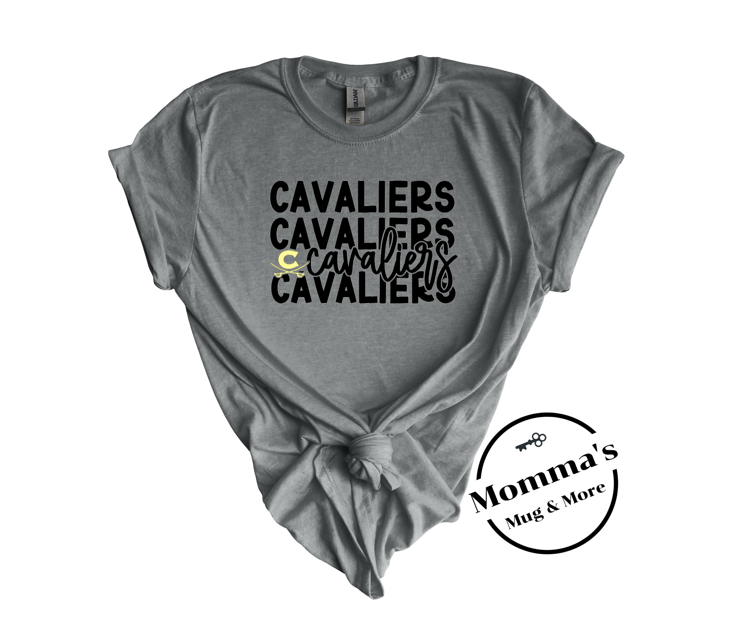 CORUNNA CAVALIERS LITTLE C GRAPHITE HEATHER TEE.jpeg